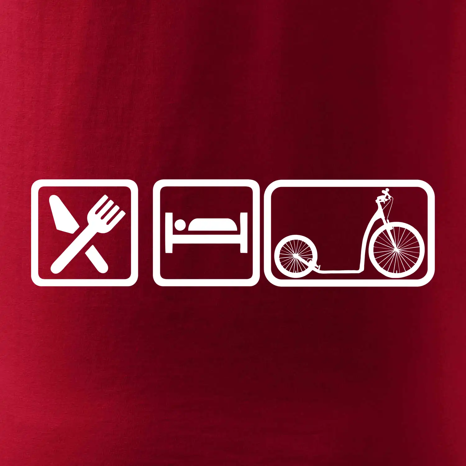 Eat sleep koloběžka velké a malé kolo