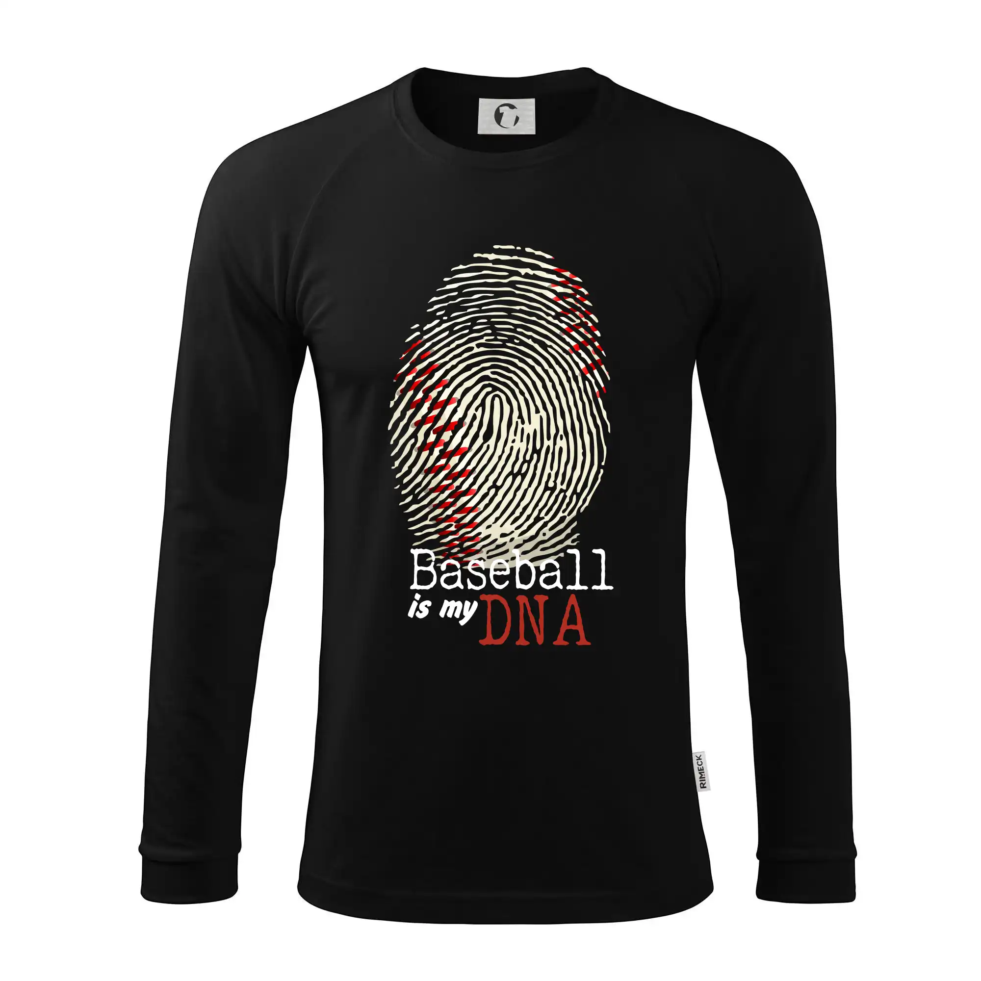 Tričká baseball - Baseball is my DNA - Pánske tričko s dlhým rukávom LS130