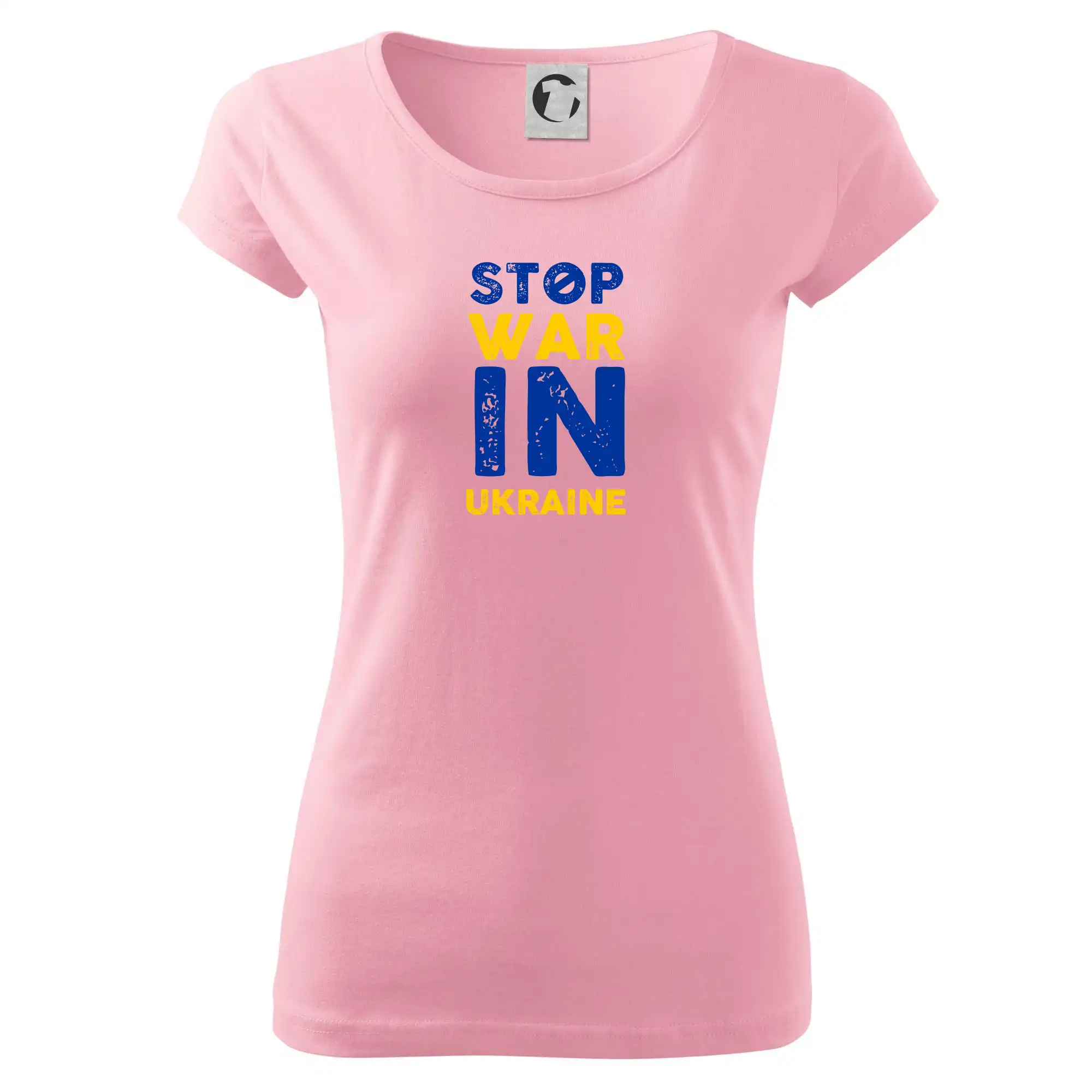 Barevný nápis Stop war in ukraine