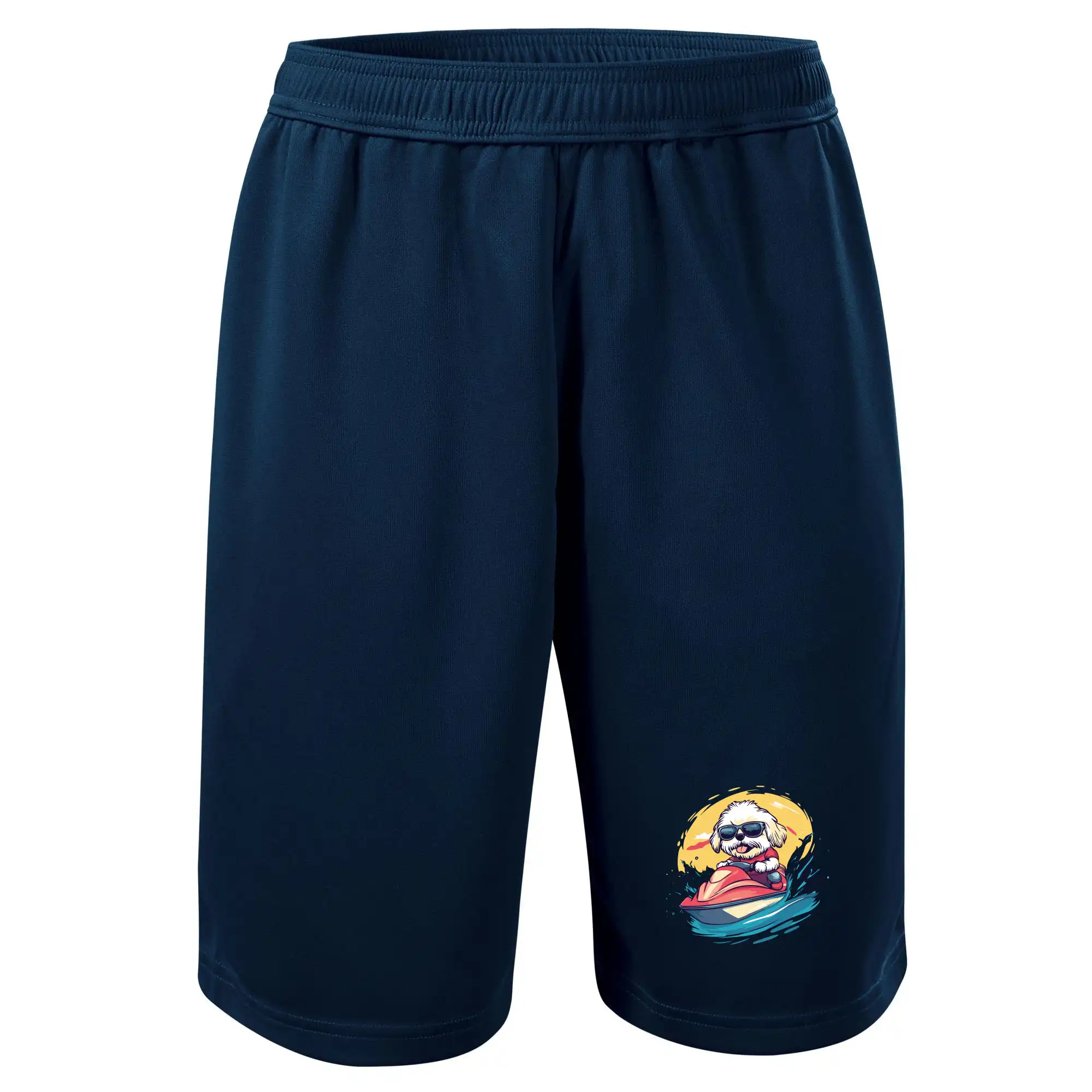 Lhasa Apso na vodním skútru