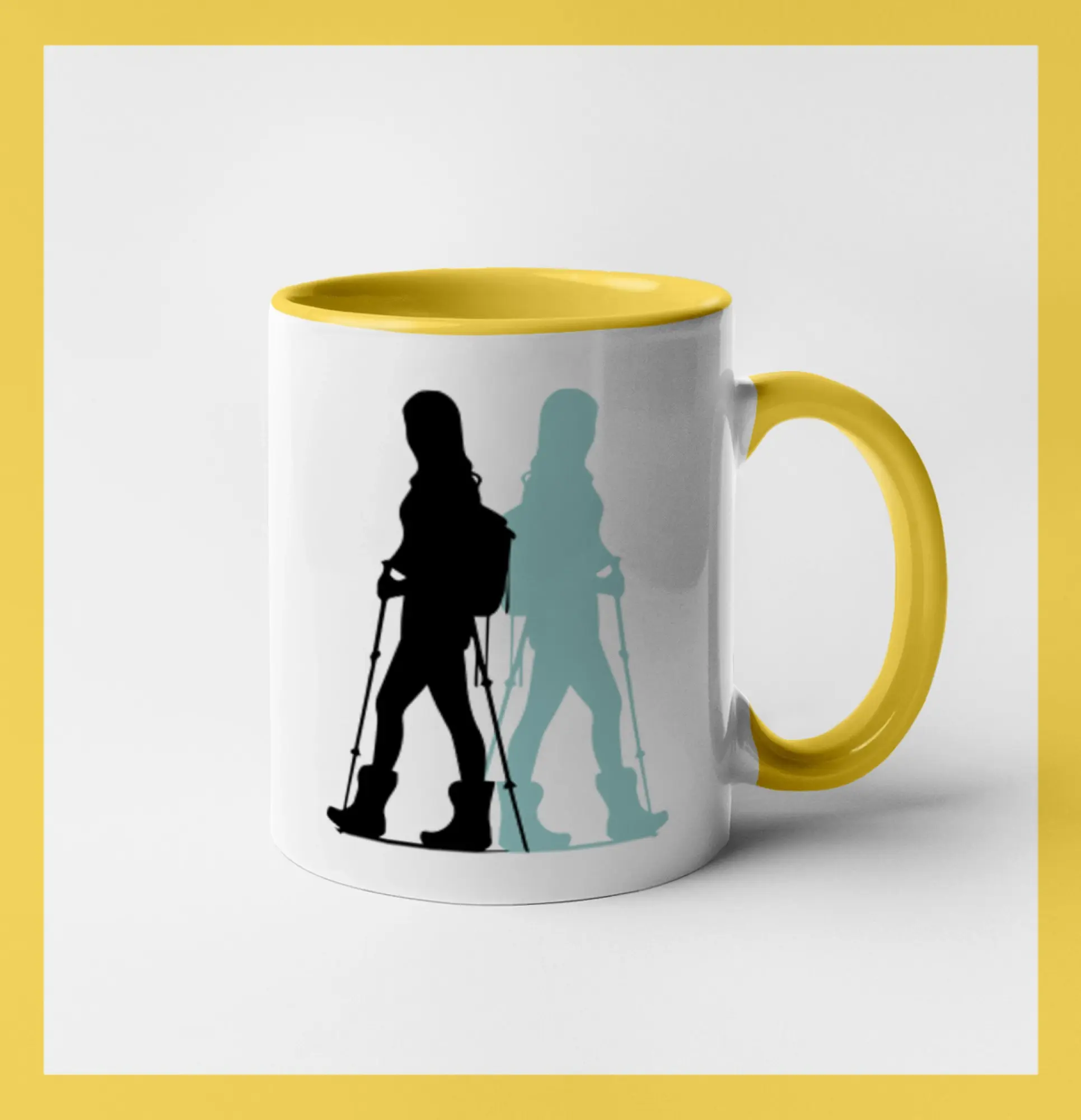 Nordic walking figury - žena