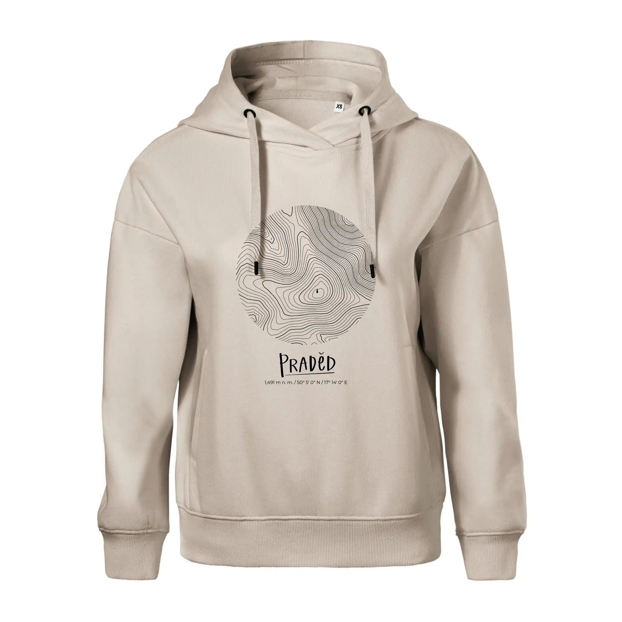 Praděd - vrstevnice v kruhu