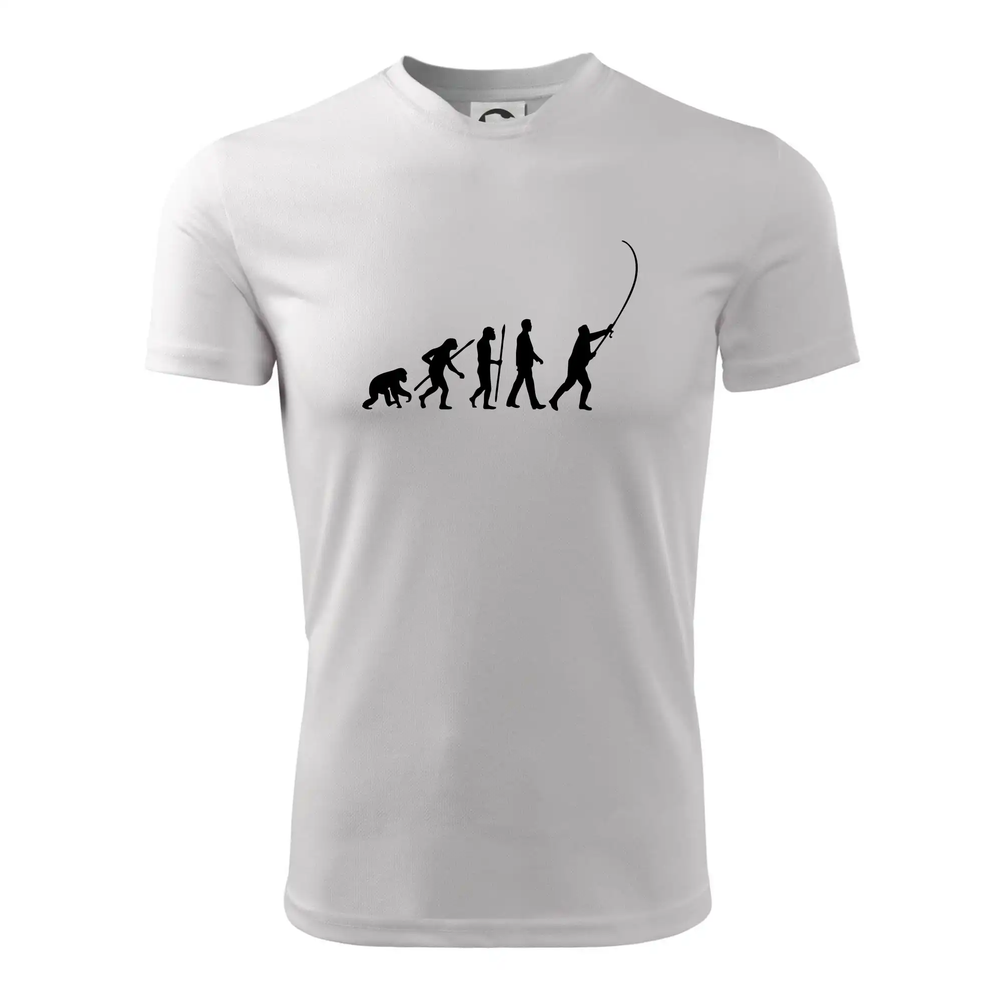 Tričká pre rybárov s potlačou - Evolúcia rybárčenie - Pánske tričko Fantasy športové