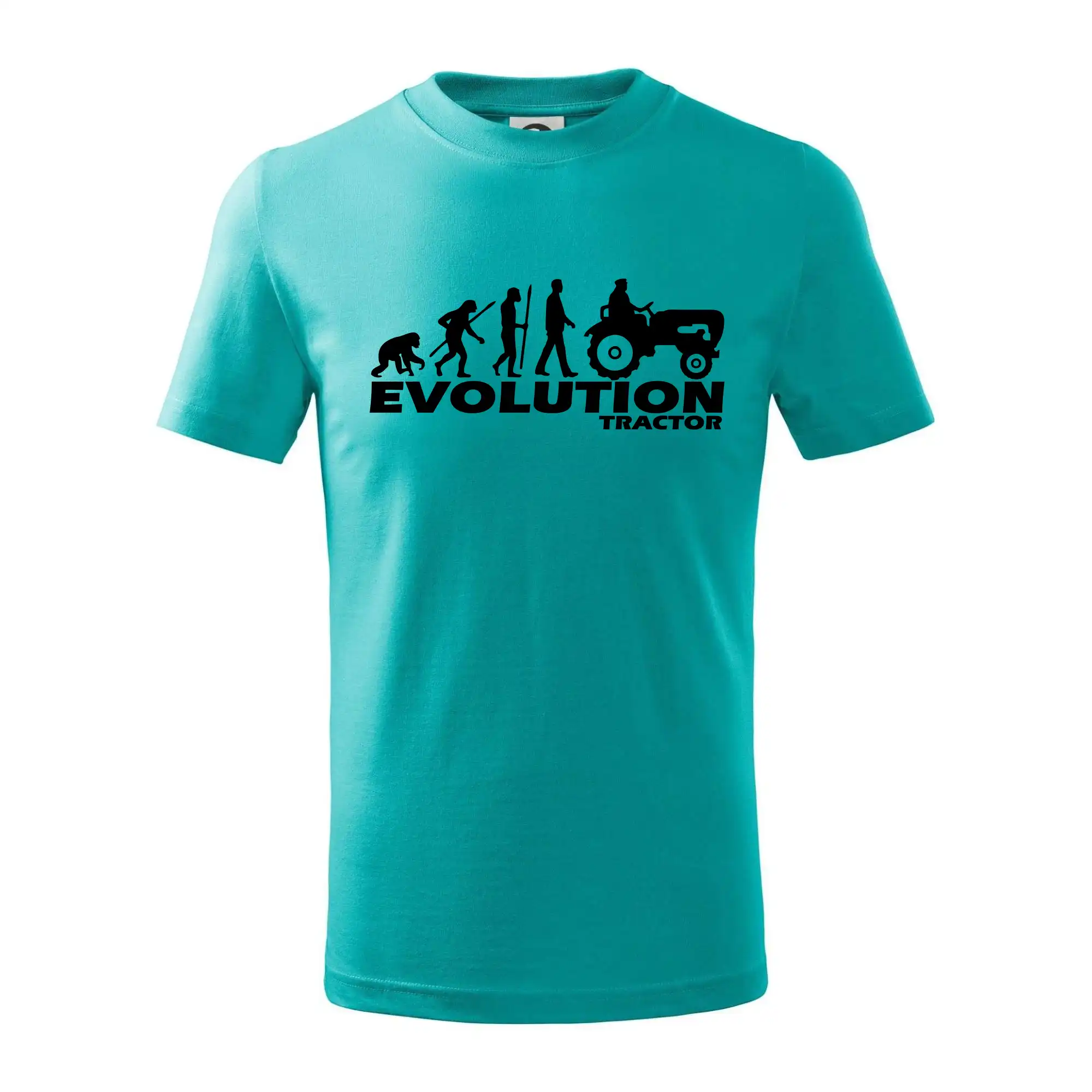 Tričká s potlačou evolúcia - Evolúcia traktor - Tričko detské bavlnené