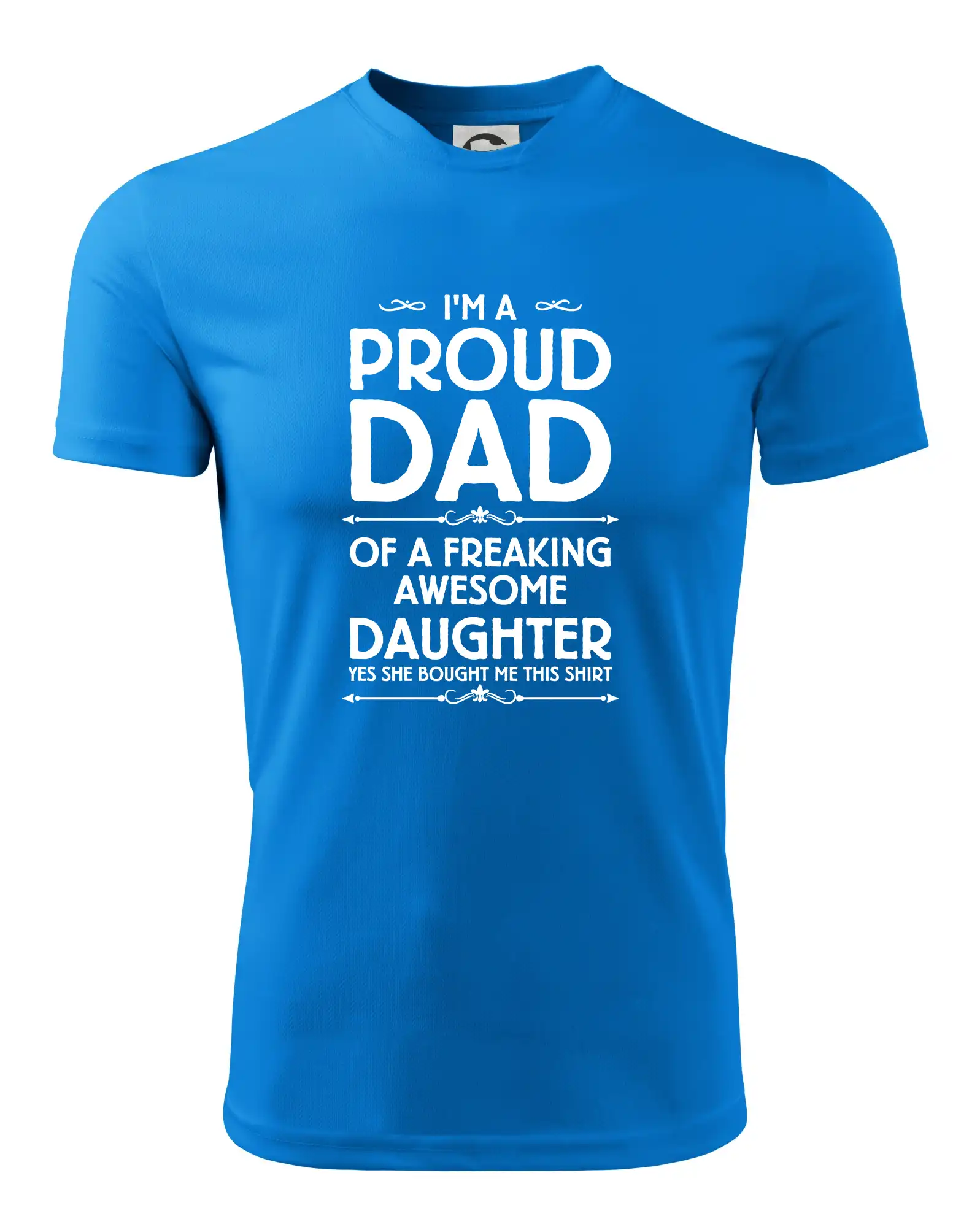 Najlepší darček pre otecka ku dňu otcov - Proud Dad Daughter - Pánske tričko Fantasy športové