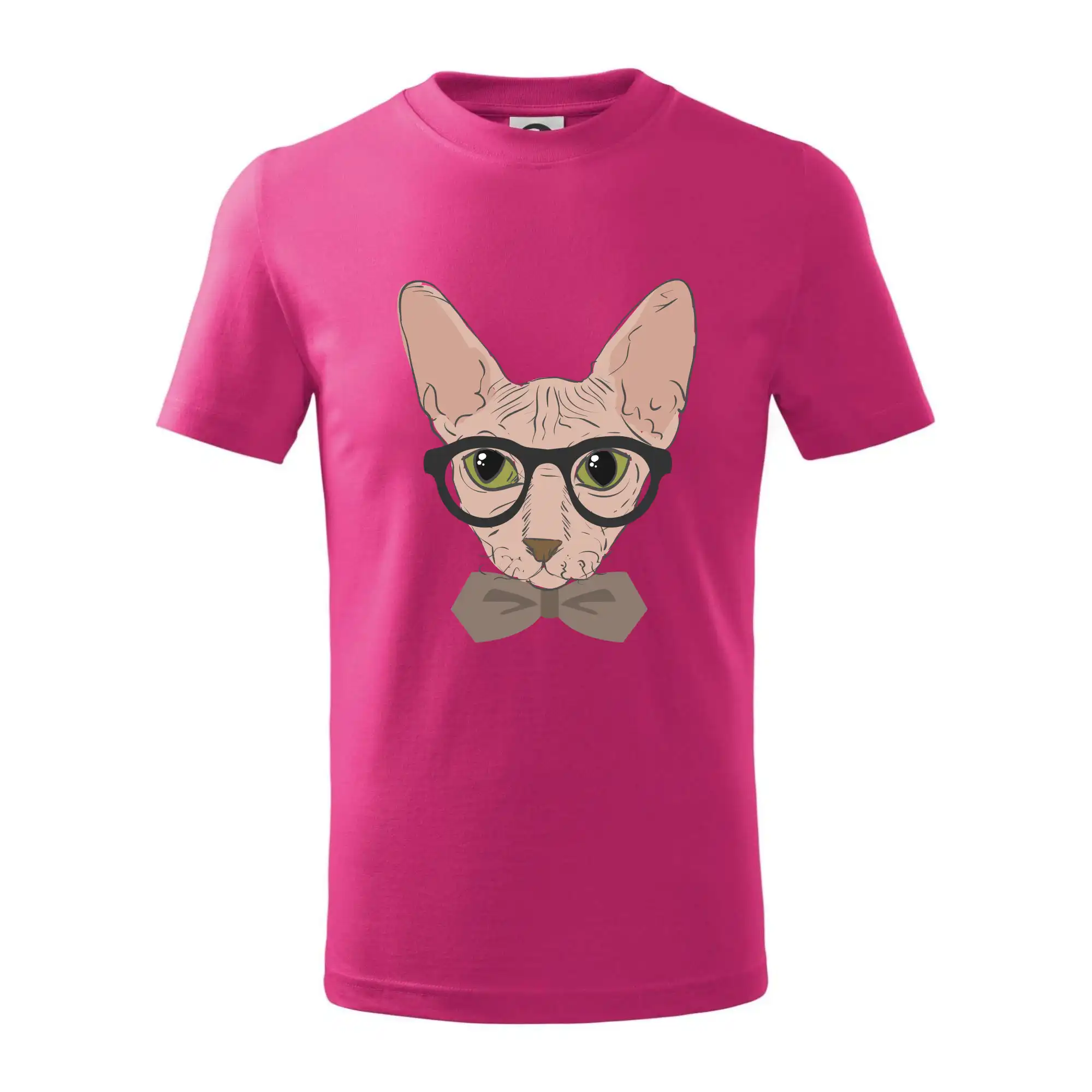 Vtipná tričká s mačkou - Hipster sphynx - Tričko detské bavlnené