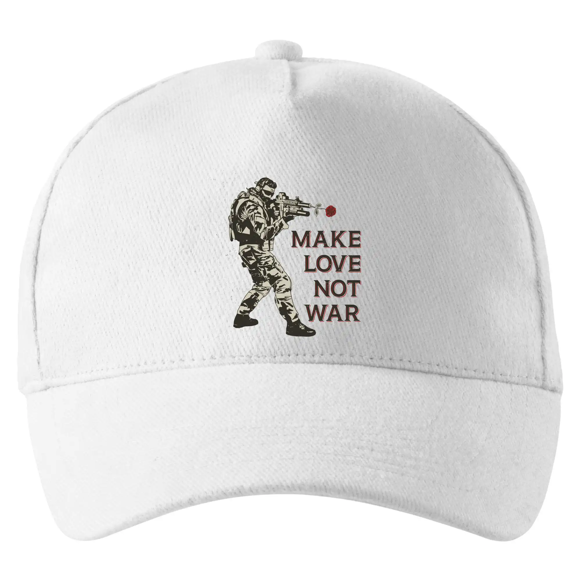 Růže ve zbrani, make love not war