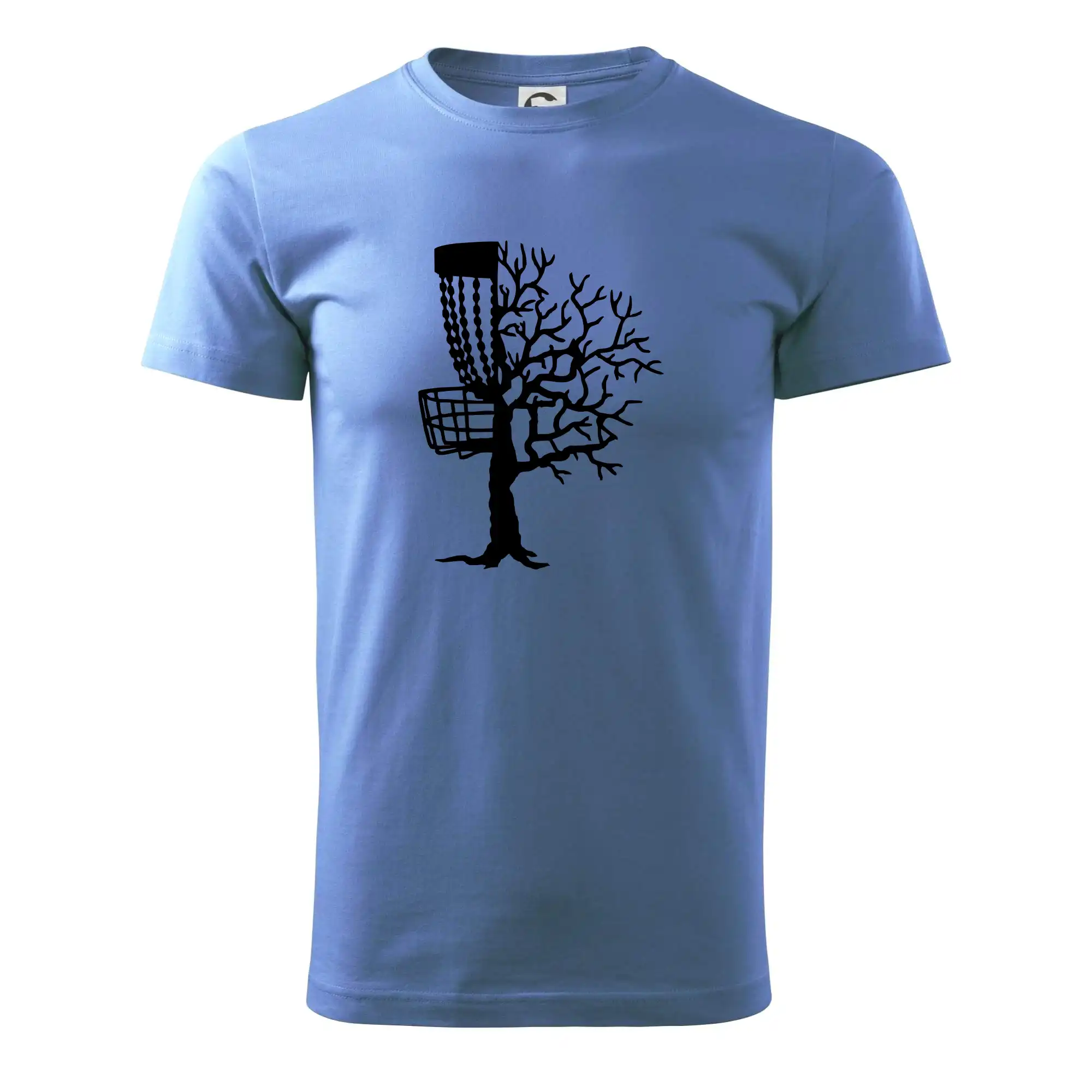 Disc golf pozor strom - Pánske tričko nižšej gramáže