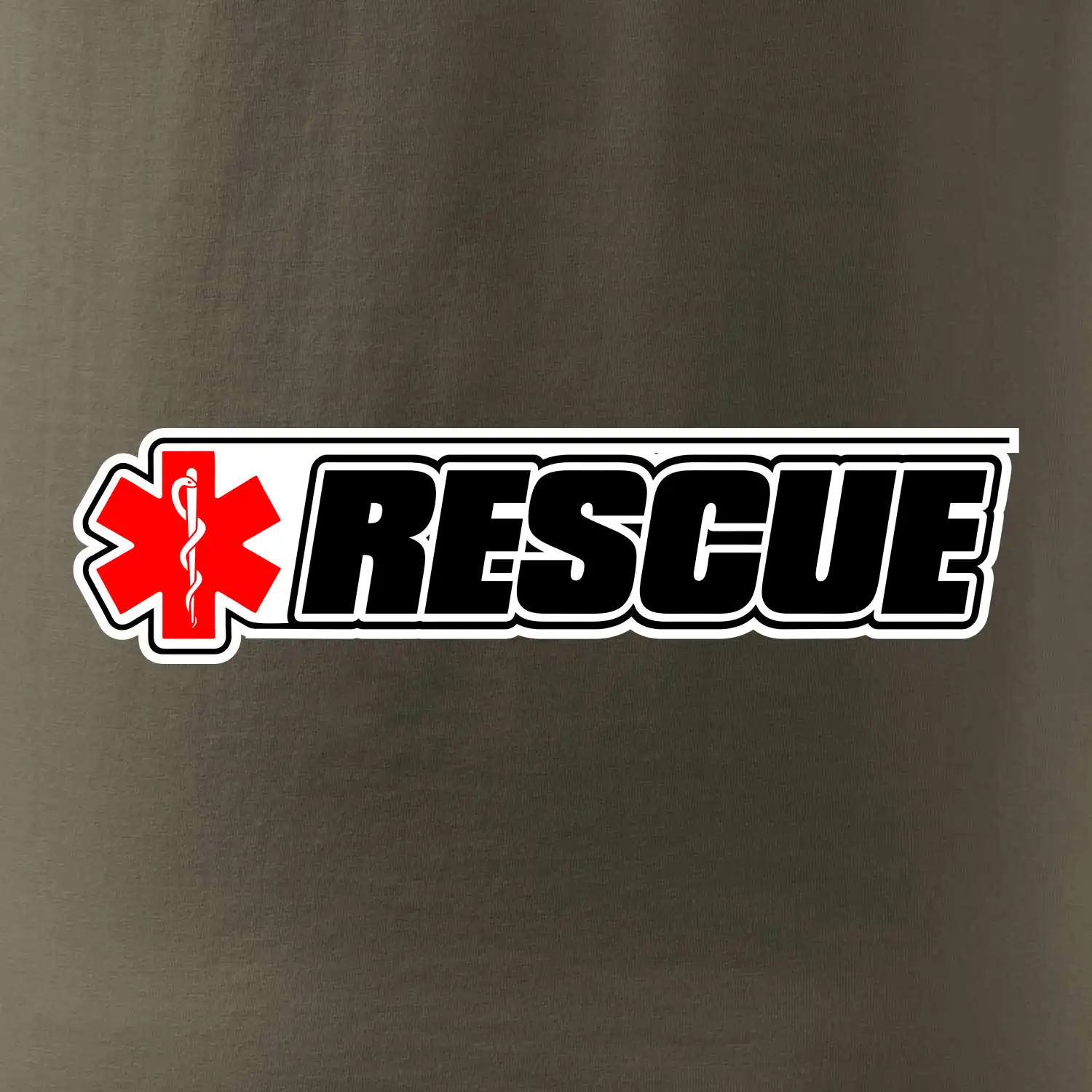 Záchranář rescue kříž červený