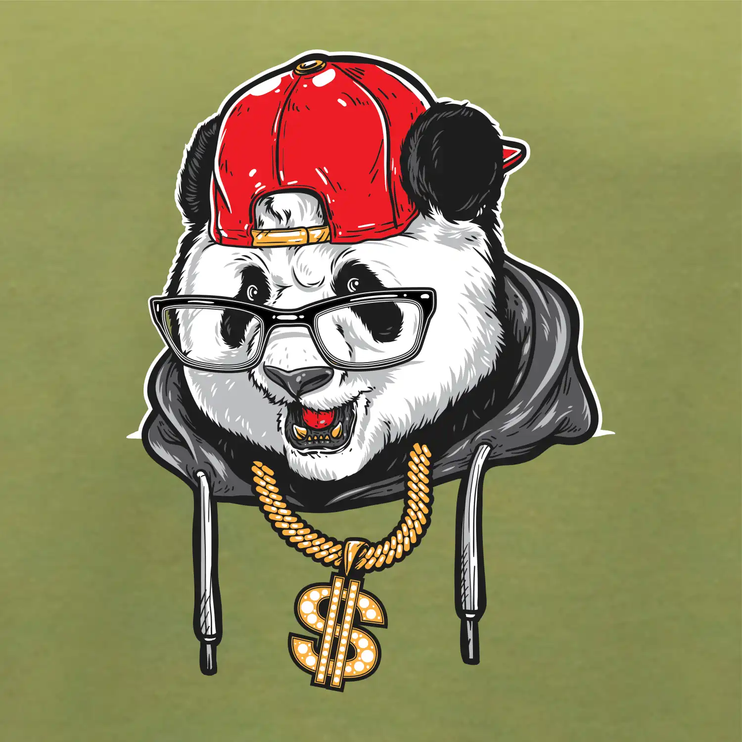 Hip hop panda