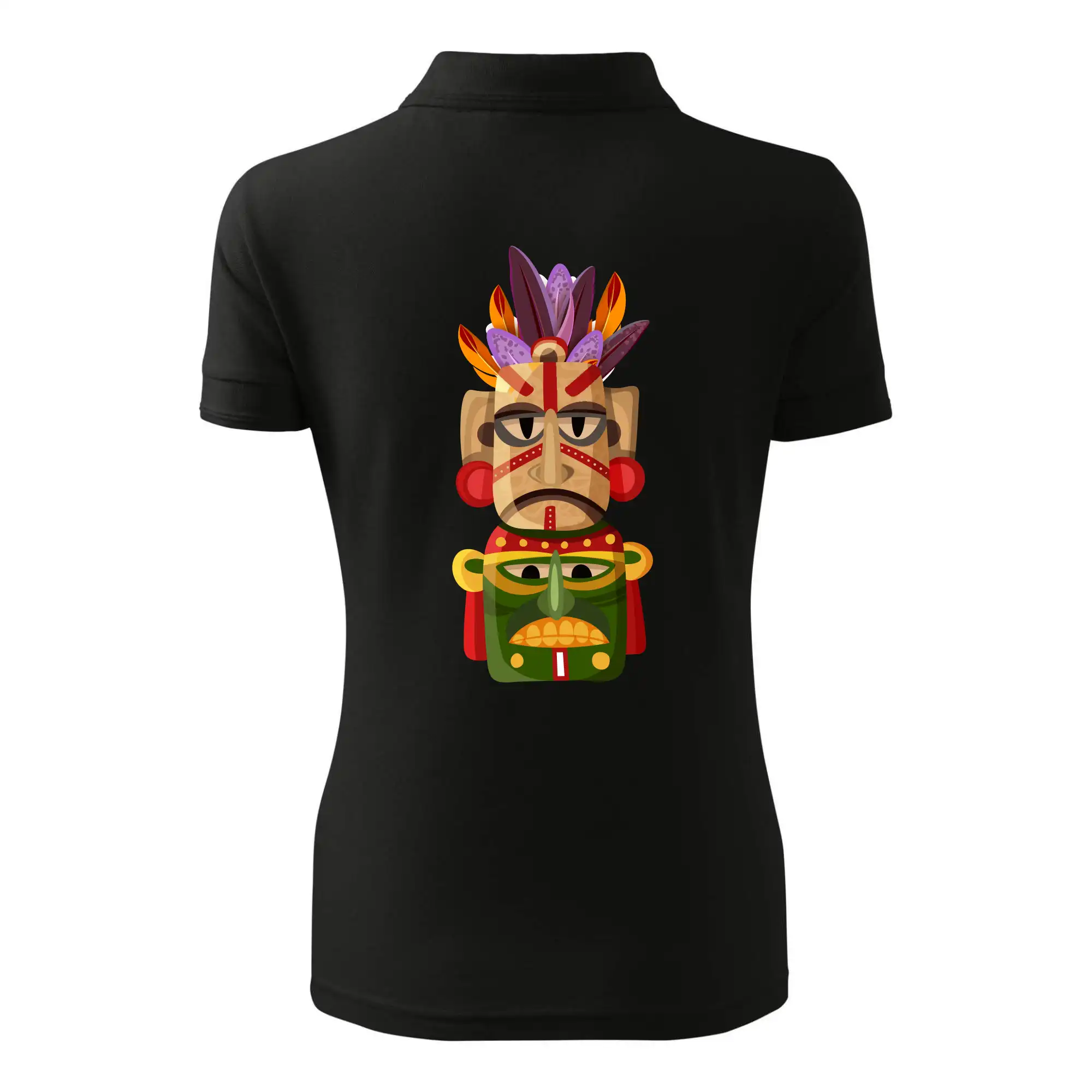 Mayové maska s peřím