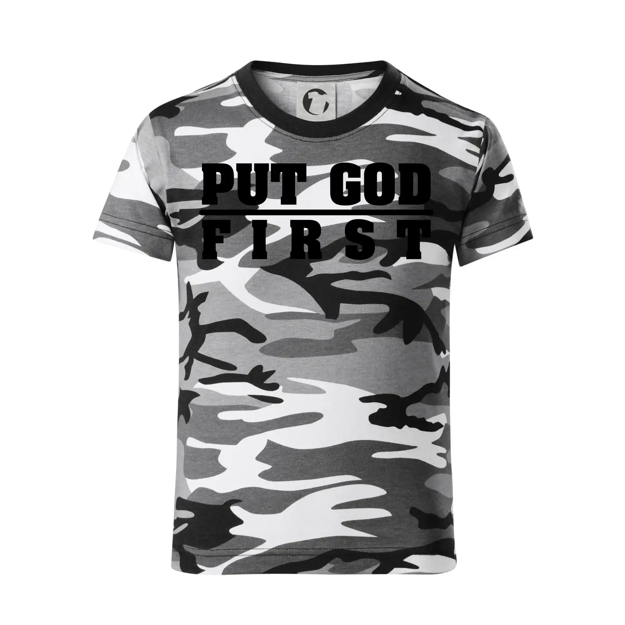 Put God first tlustý nápis