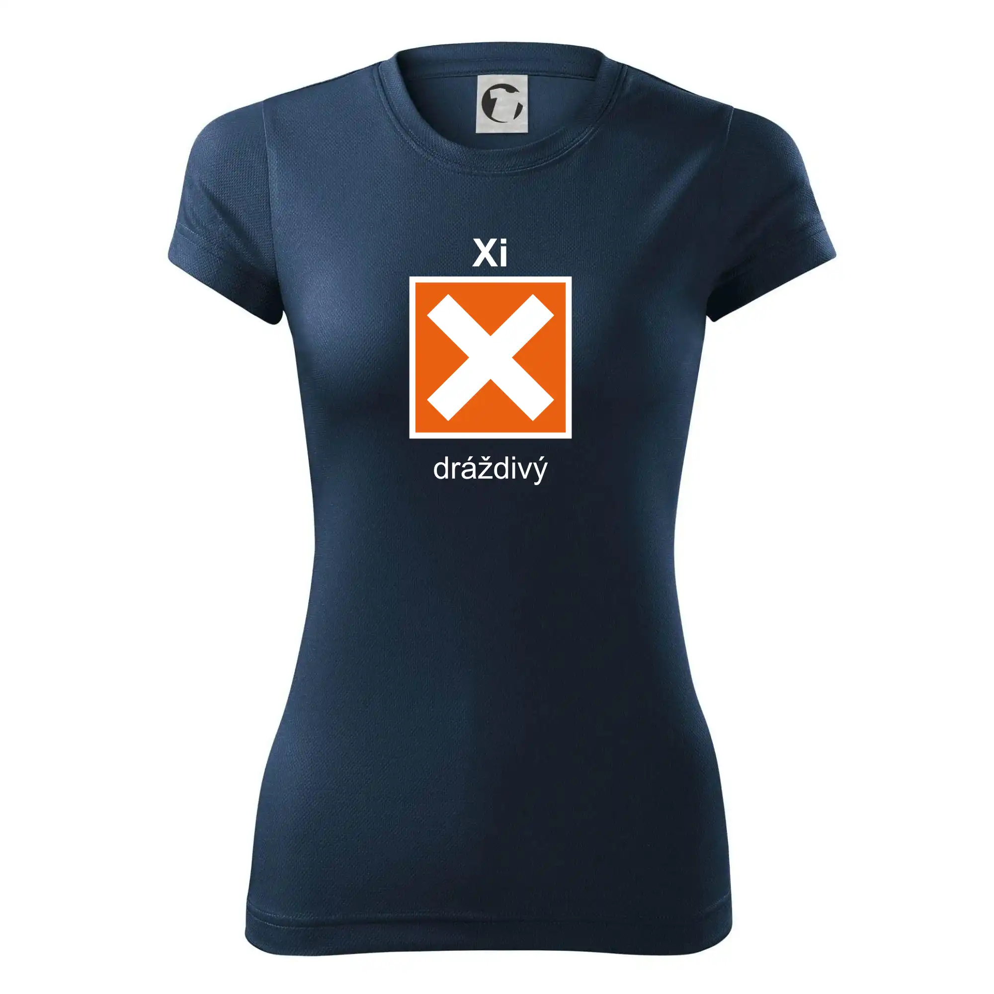Xi Dráždivý - Výstražná tabulka na tričku