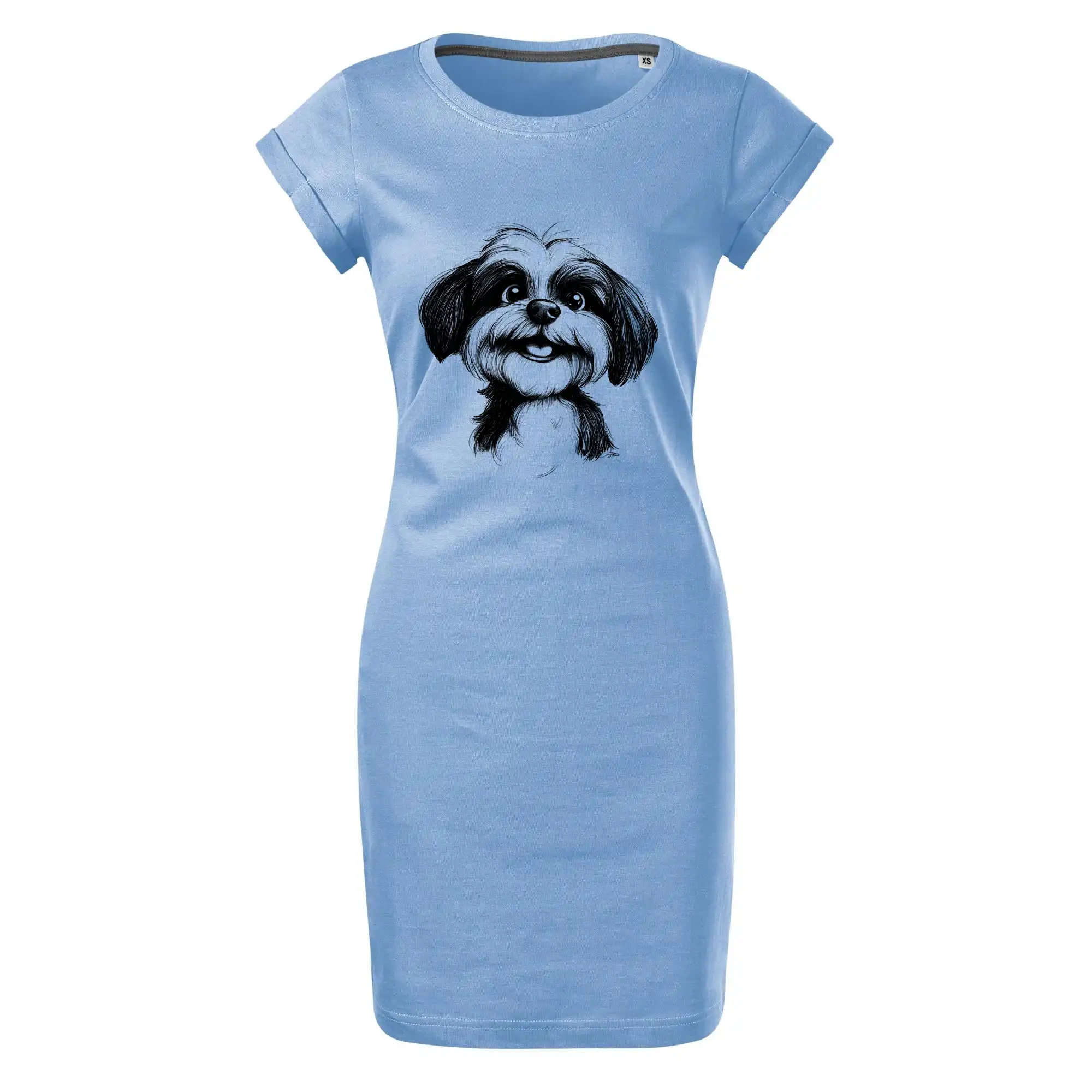 Lhasa Apso karikatura hlava