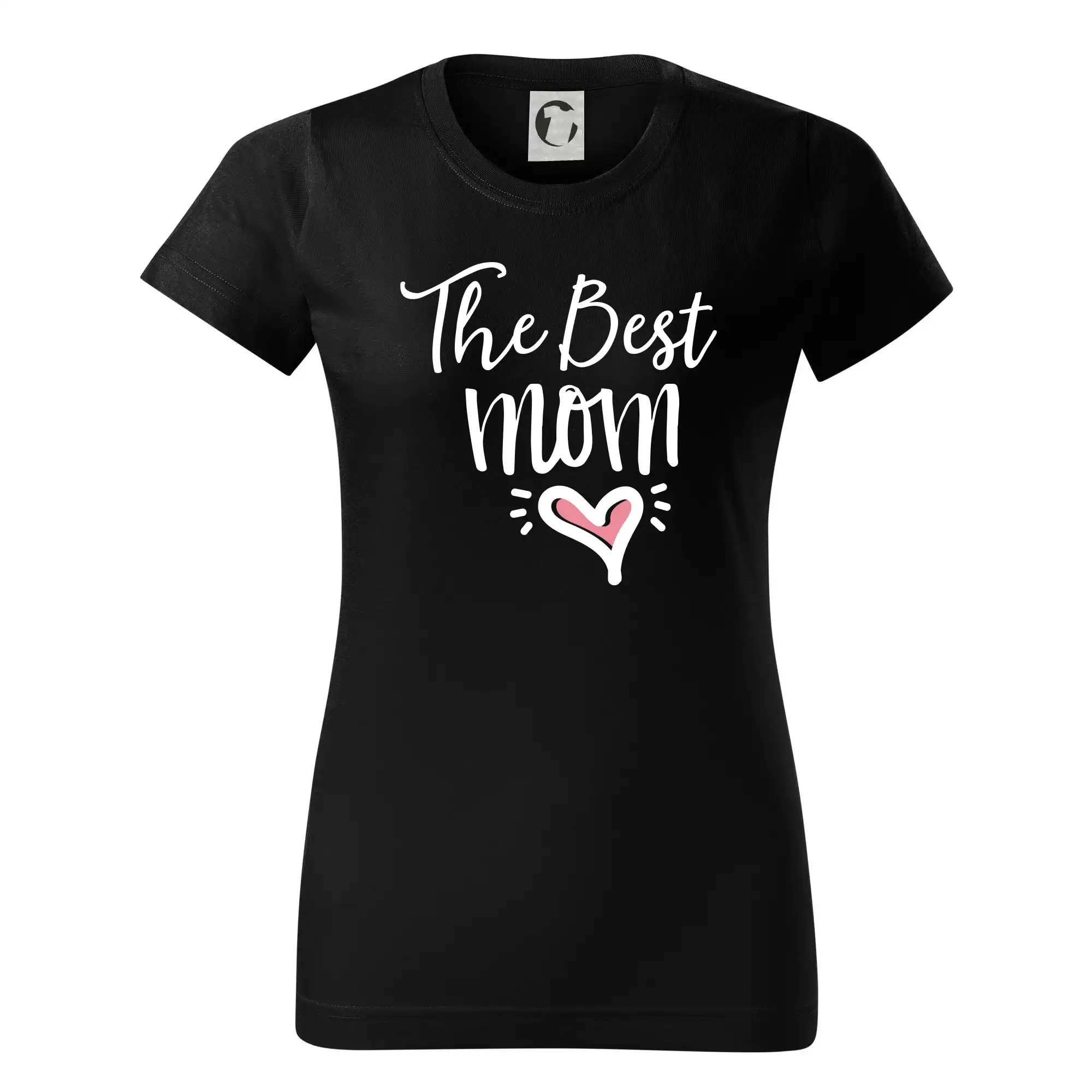 Tričká a mikiny pre mamičky - Best mom pod sebou - Dámske tričko basic - ľahko voľnejšie a dlhšie