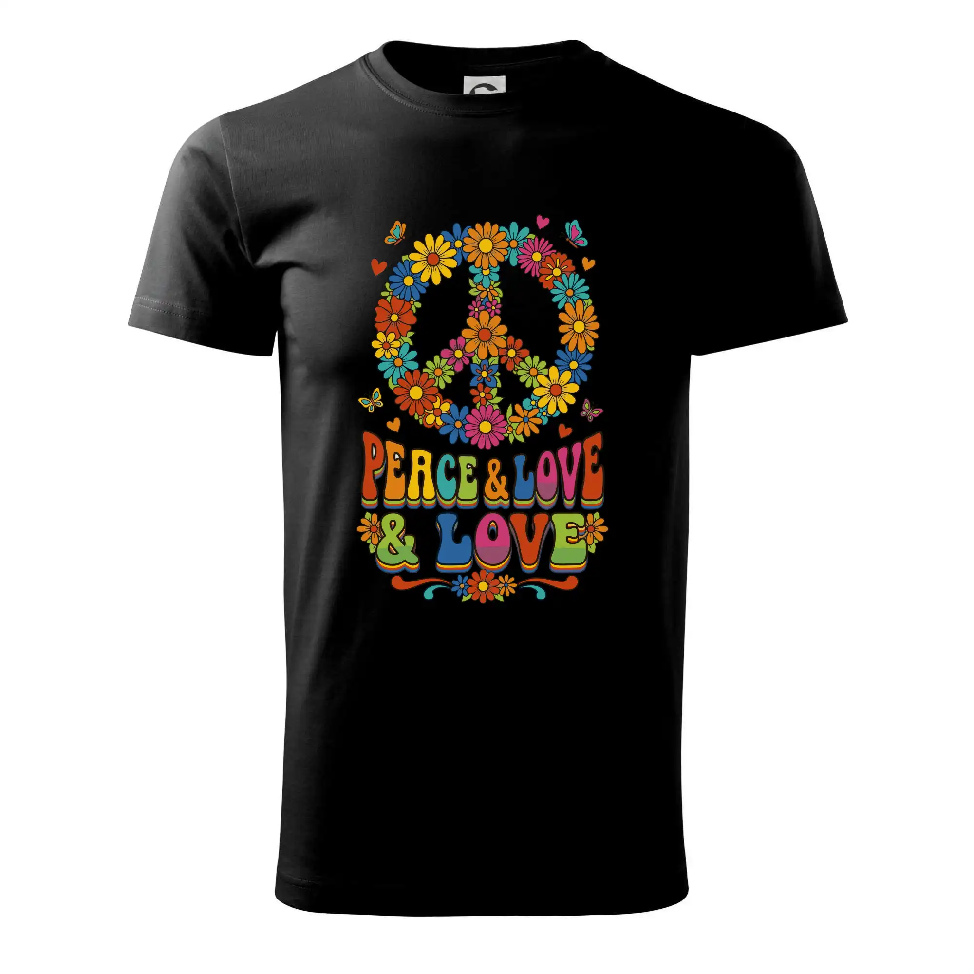 Peace and love - na výšku s květy