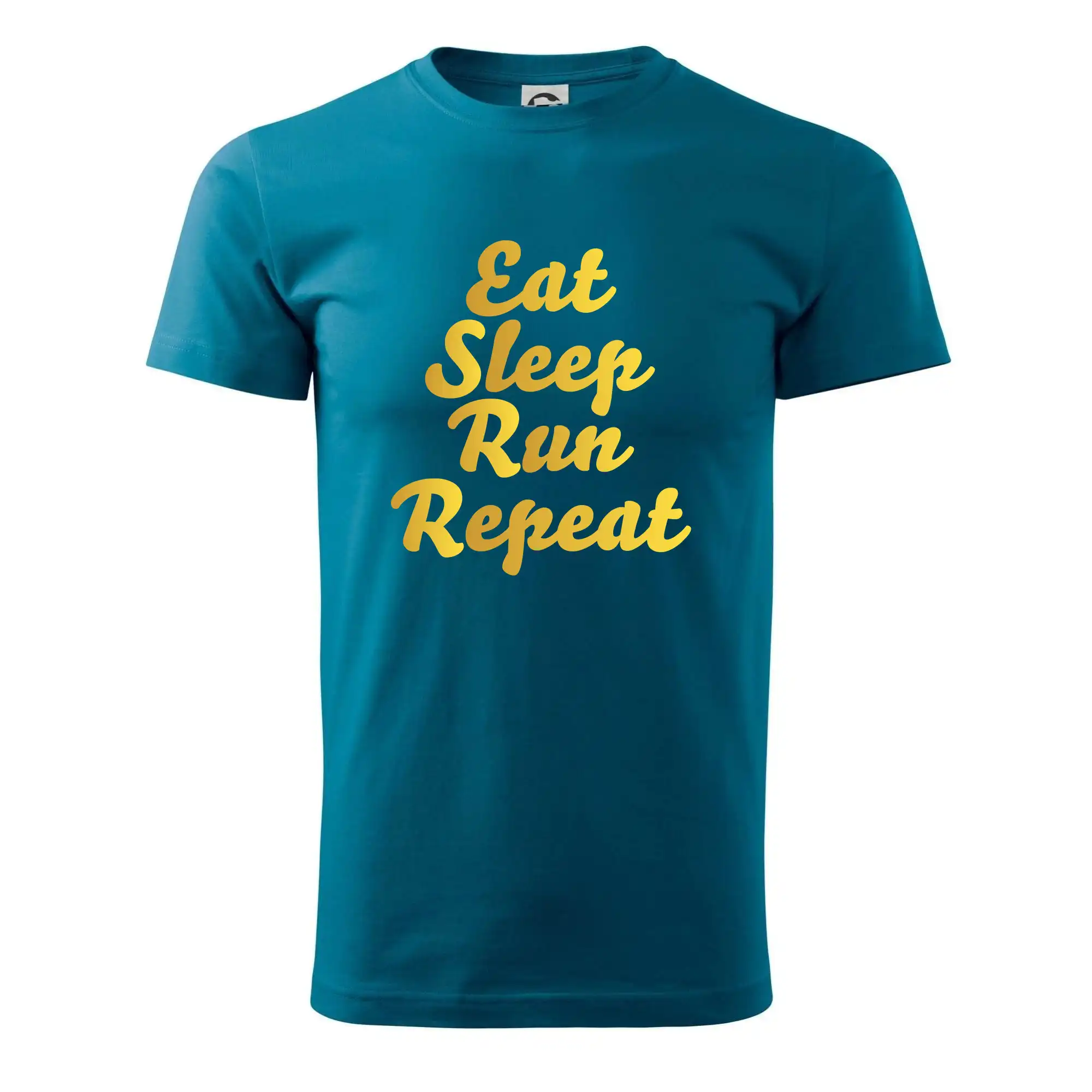 Tričká pre bežcov - Eat sleep run zlatá - Pánske tričko nižšej gramáže