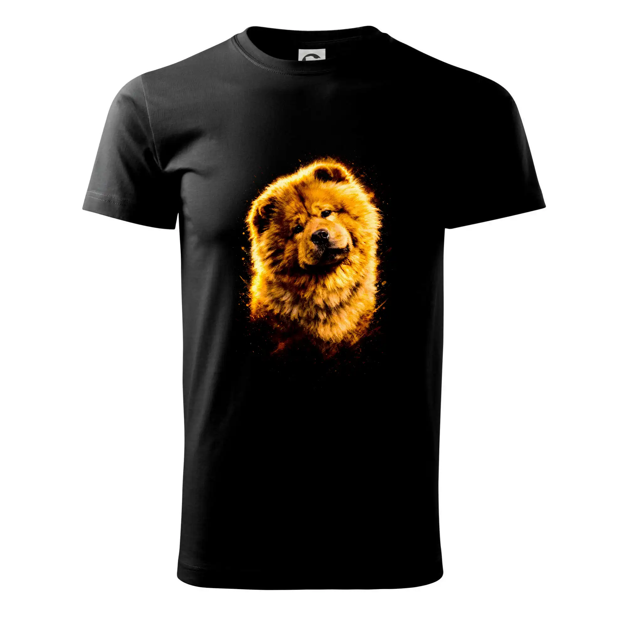 Ostatné psie plemená - Obrázok poltón Čau-čau sediaci - Klasické pánske tričko vyššej gramáže