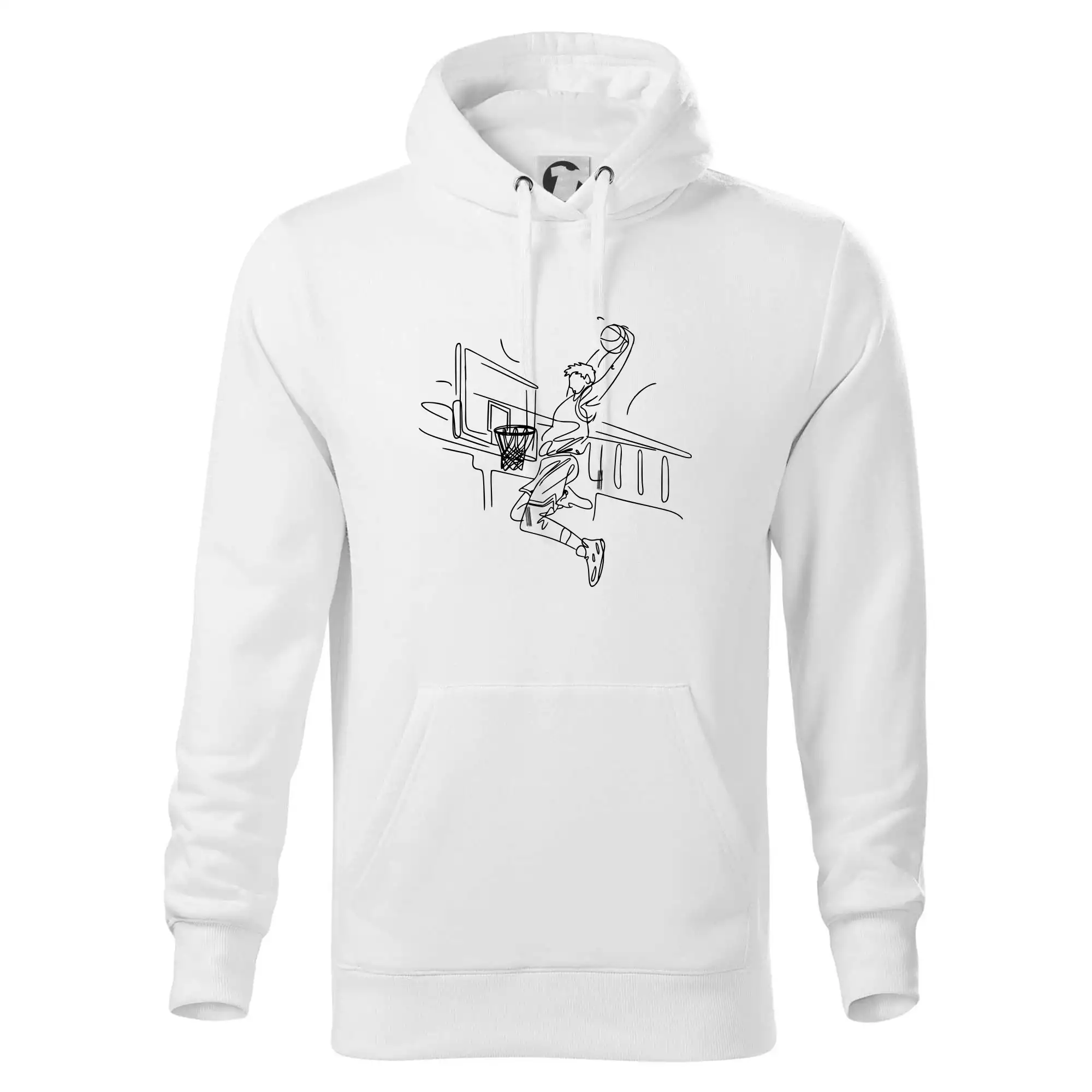 Basketbalista jedním tahem - výskok