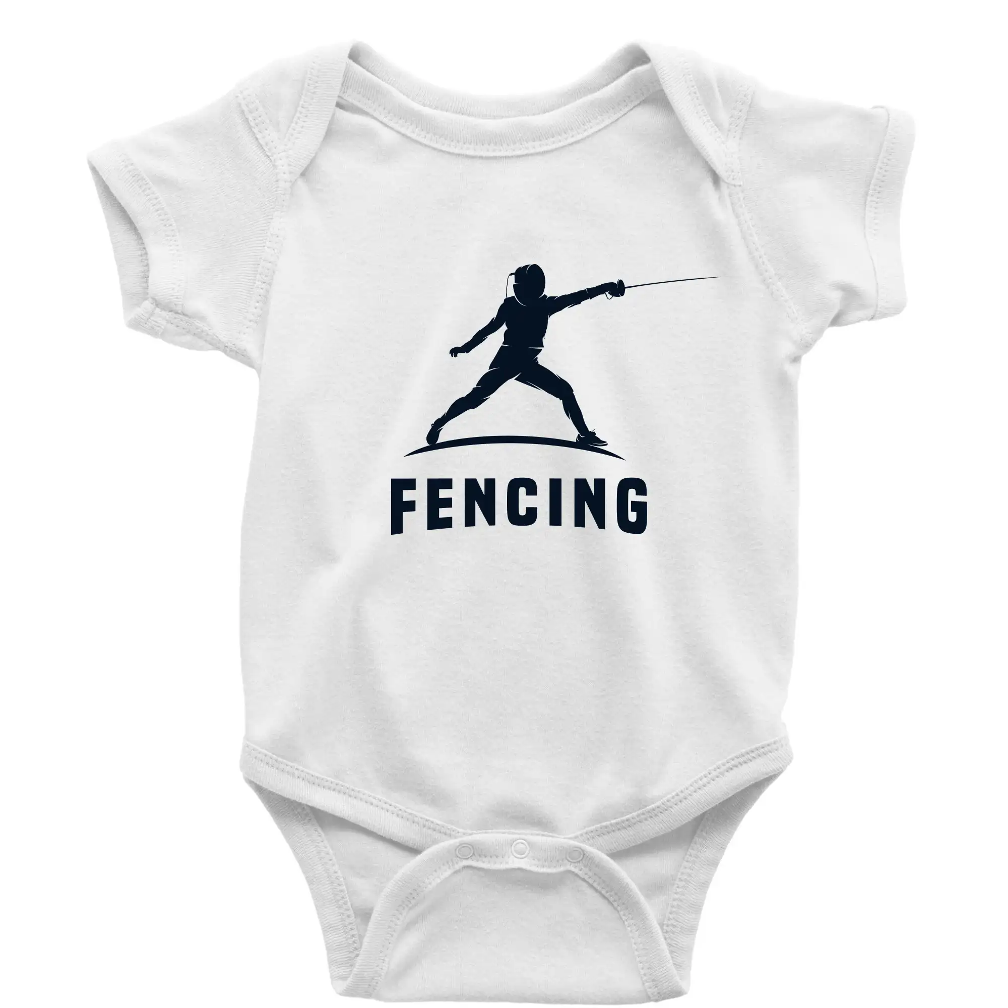 Ostatné športy - Fencing (šerm) - postava - Body dojčenské s krátkym rukávom