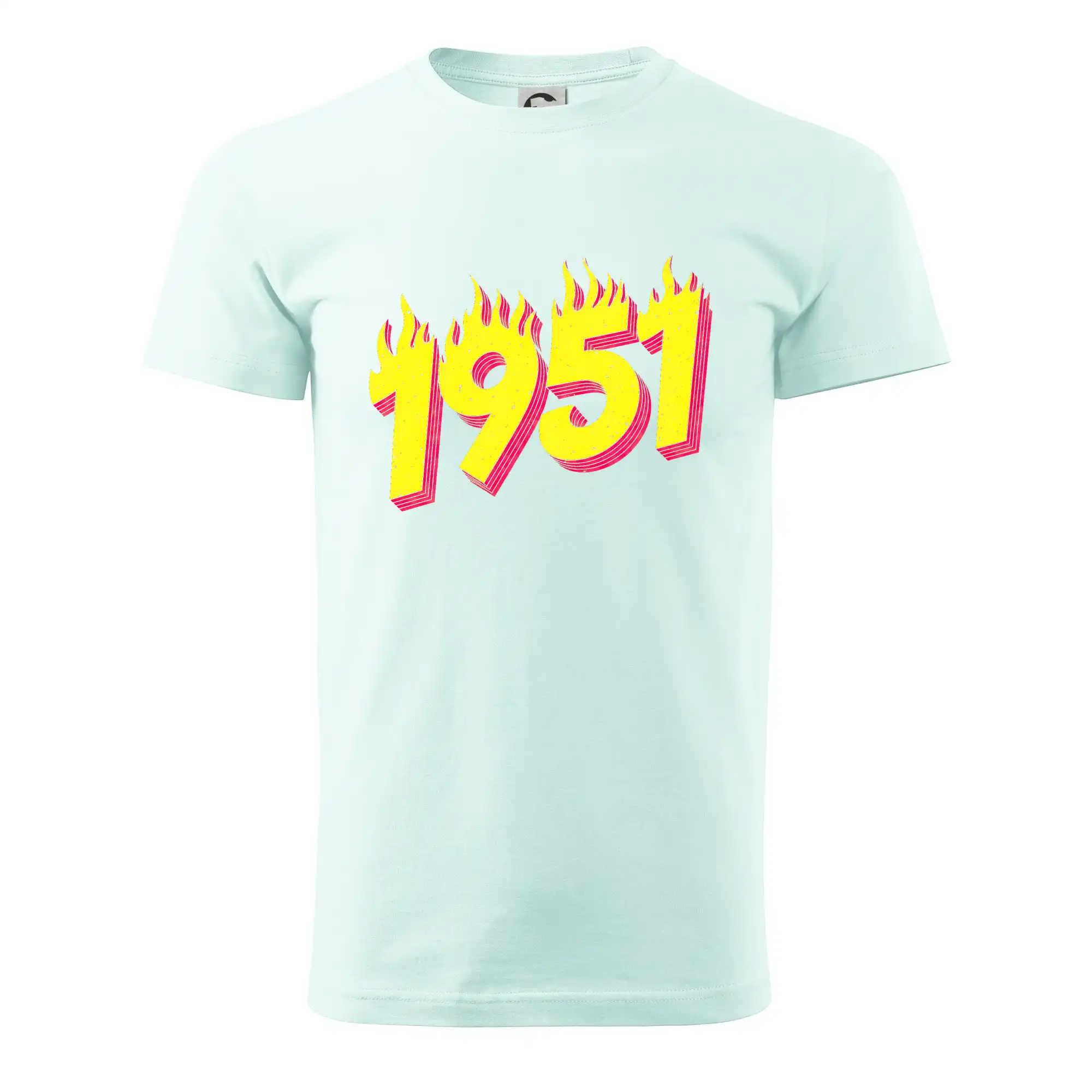 Trička s ročníkom 1951 - Narodeniny v ohni 1951 - Pánske tričko nižšej gramáže