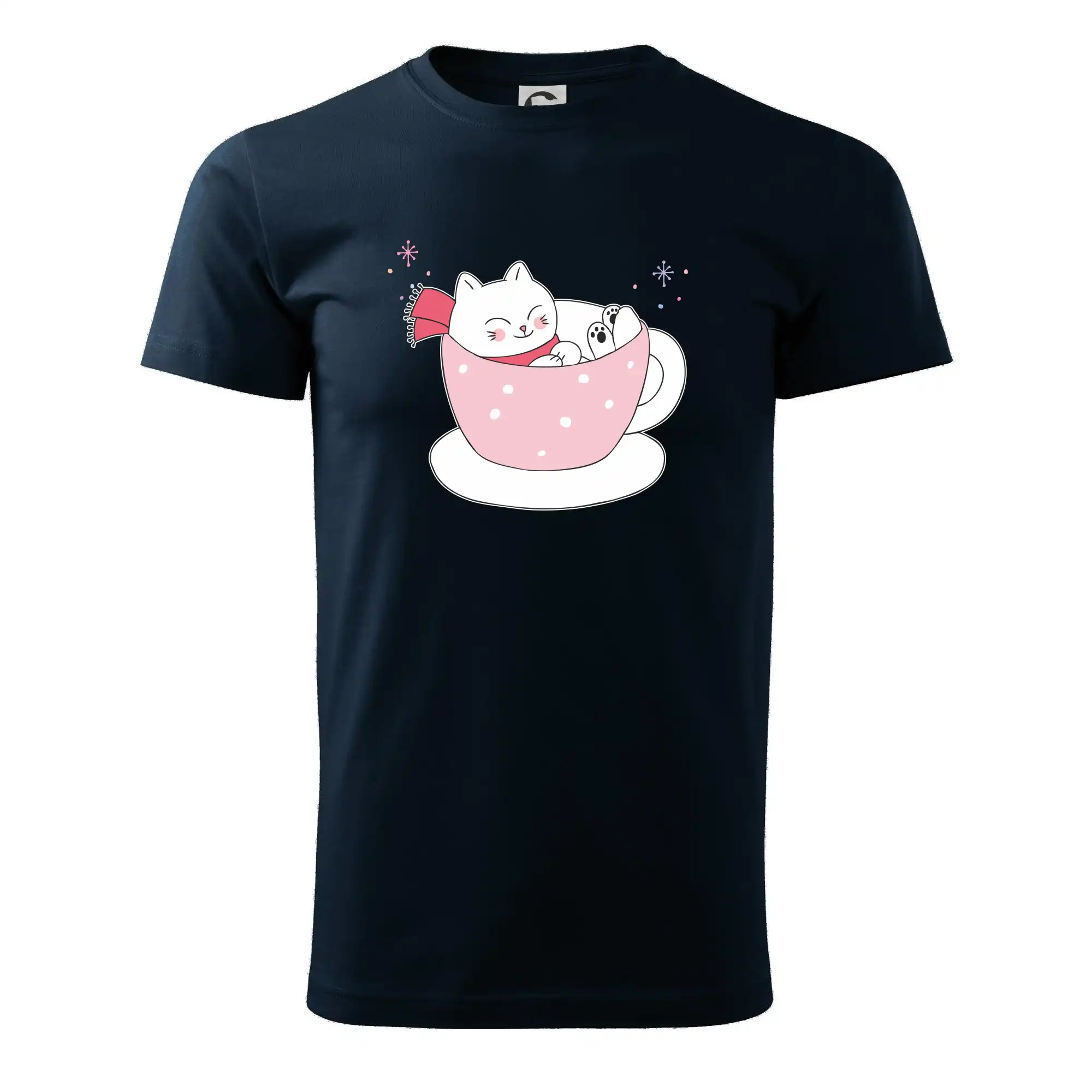 Vánoční kočka v hrnečku