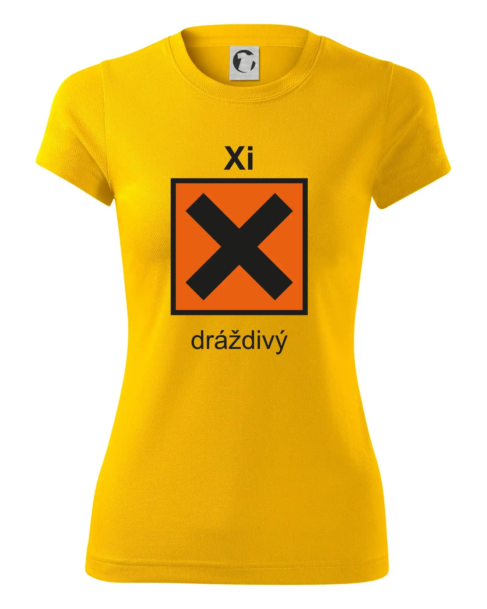Xi Dráždivý - Výstražná tabulka na tričku