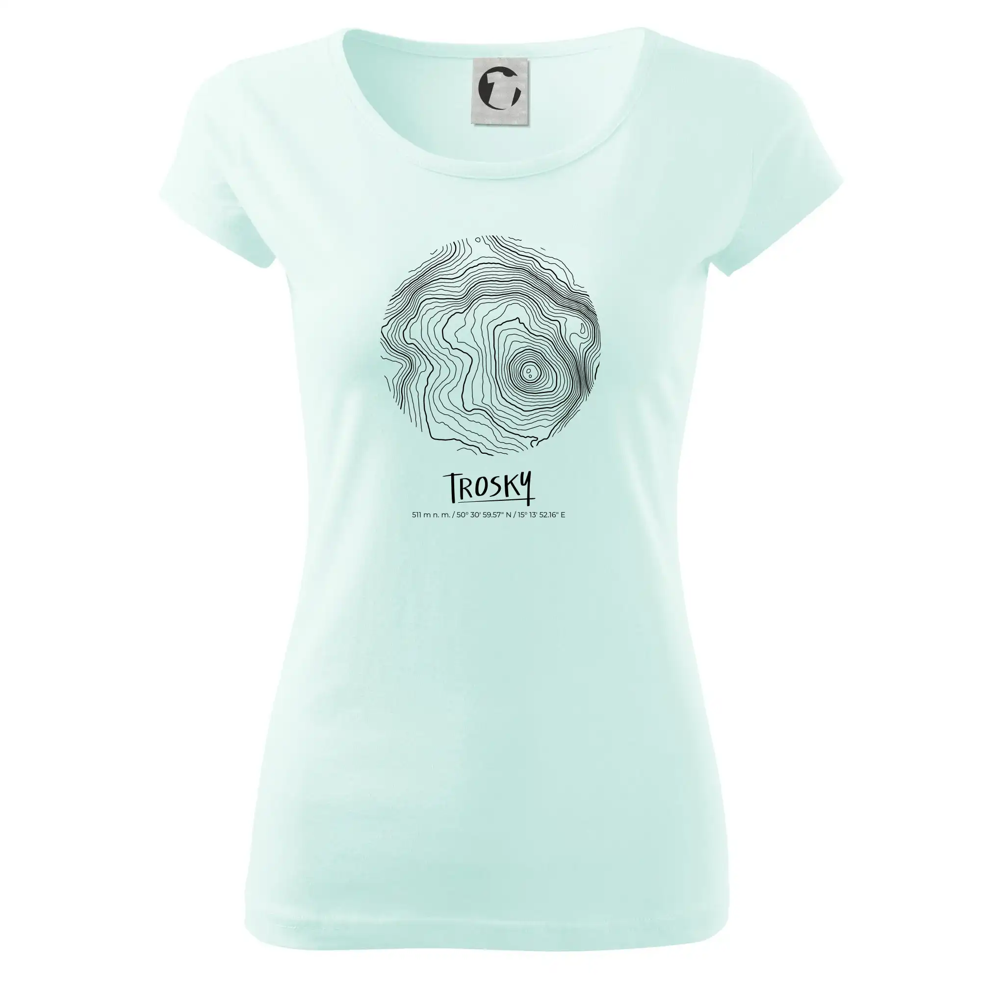 Trosky - vrstevnice v kruhu