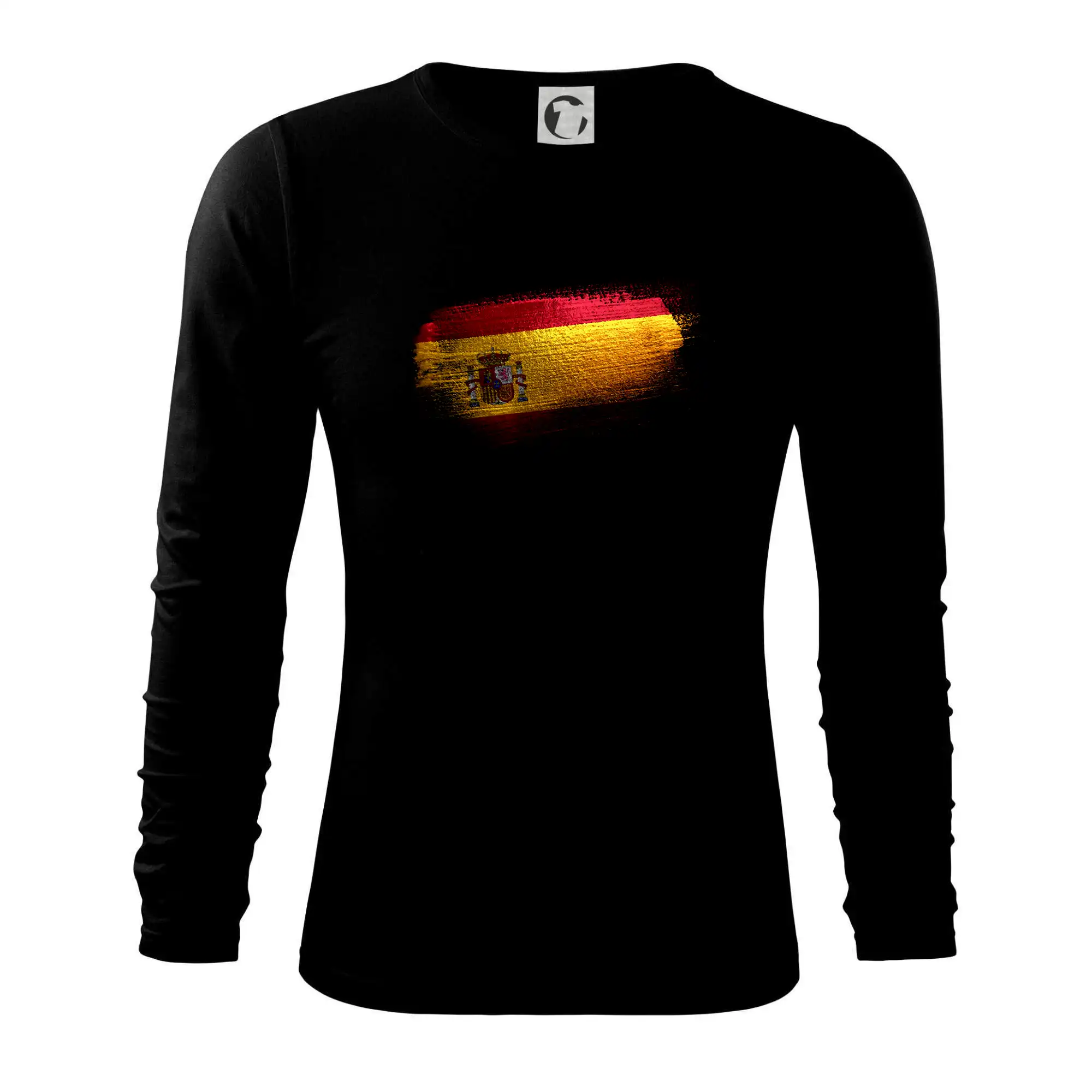 Ostatné mestá / miesta - Španielska vlajka ohryzaná - Tričko s dlhým rukávom FIT-T long sleeve