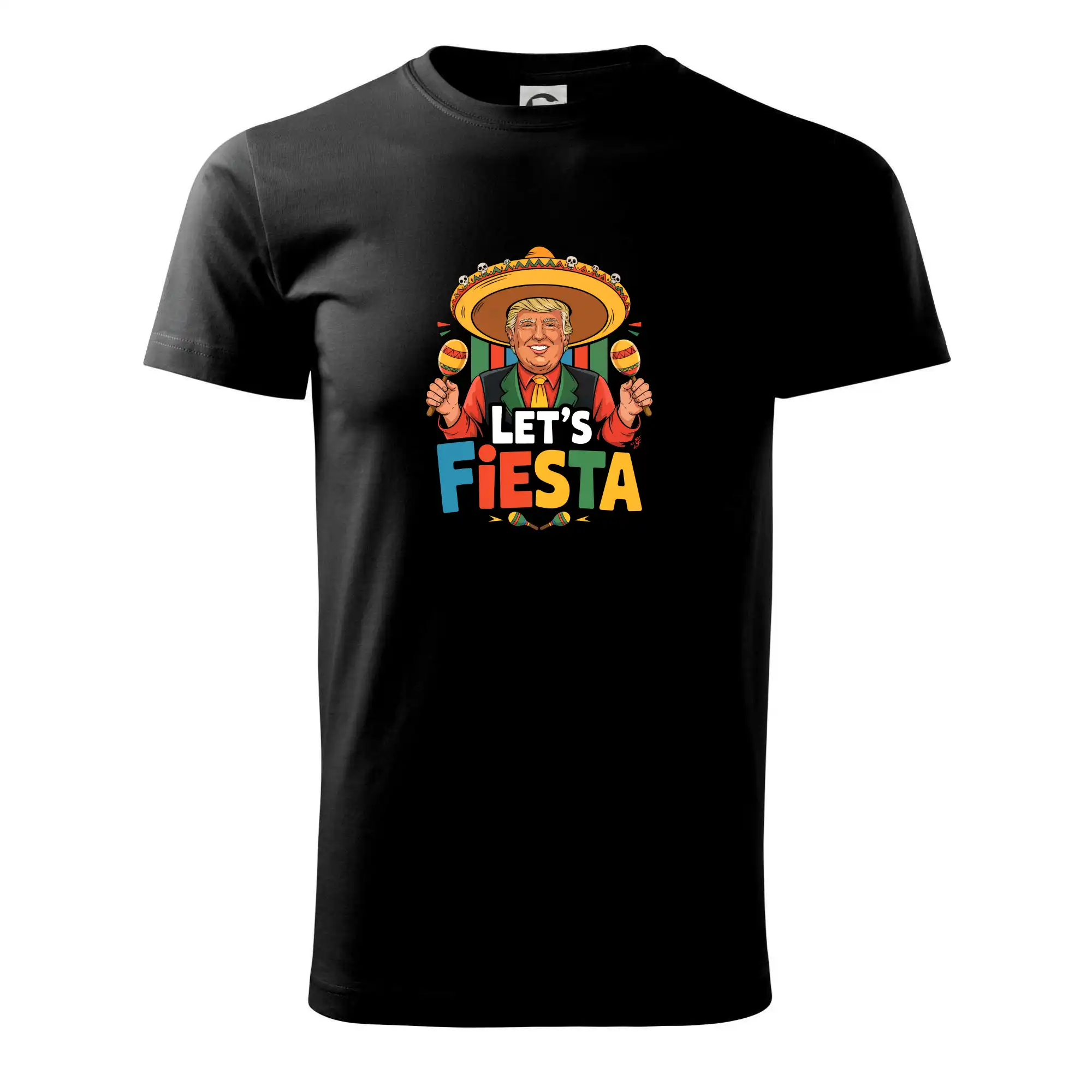 Politické tričká - Trump Lets Fiesta - Tričko extra veľké  (5-8XL)