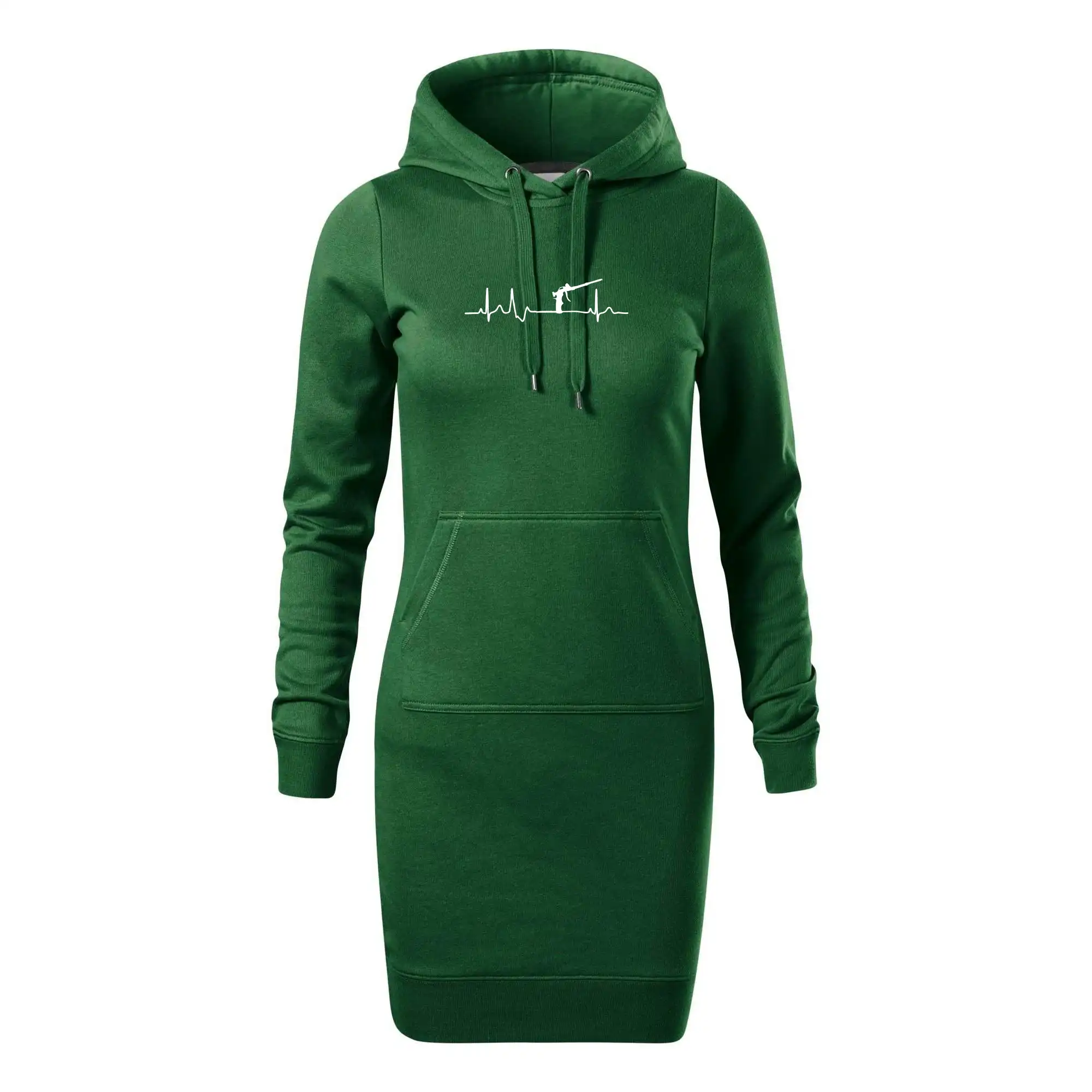 Vtipné tričká pre murárov - Ekg pistole na pěnu - Dámska mikina dlhá Snap