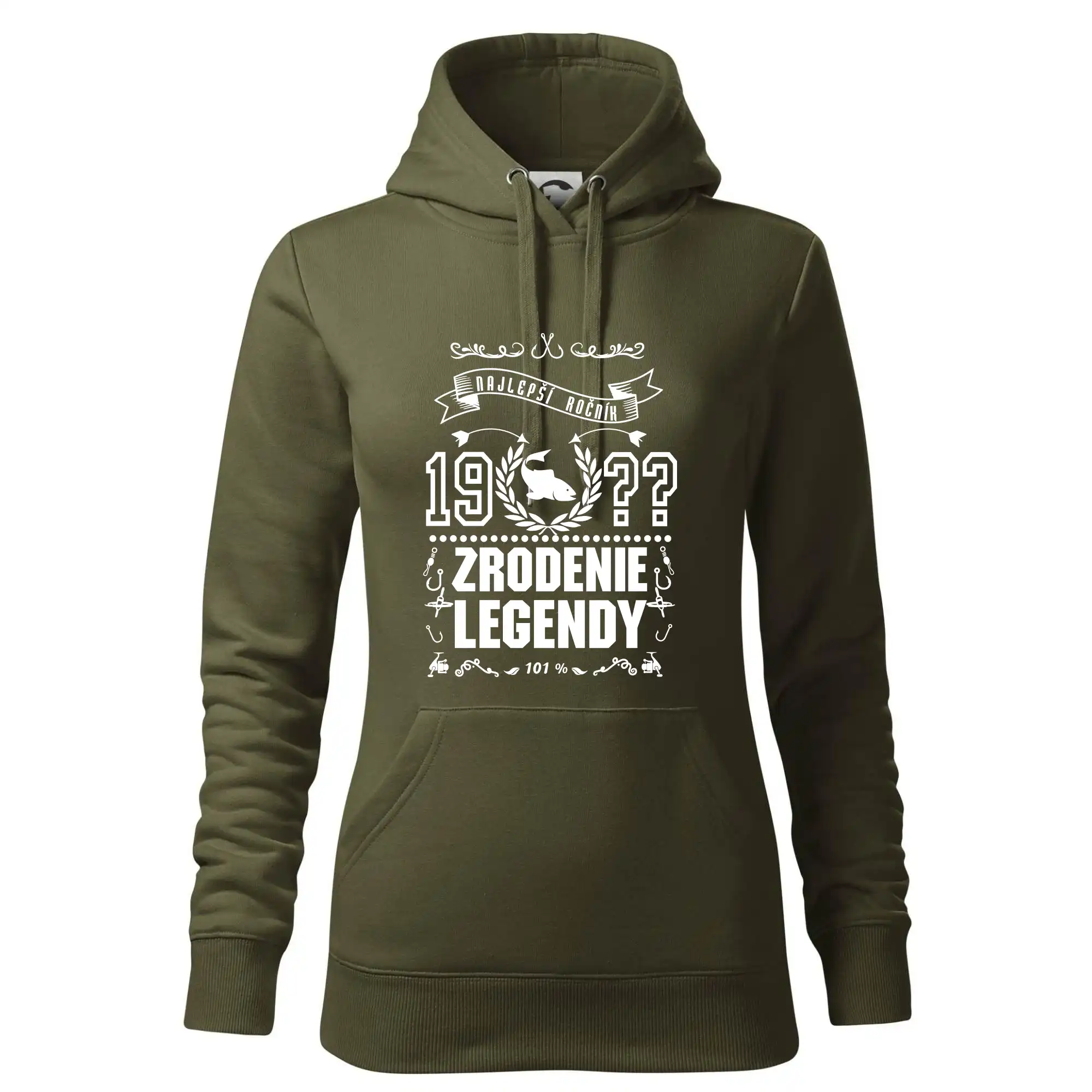 Trička Zrodenie legendy - Zrodenie legendy - pre rybárov - Mikina dámská Cape s kapucí