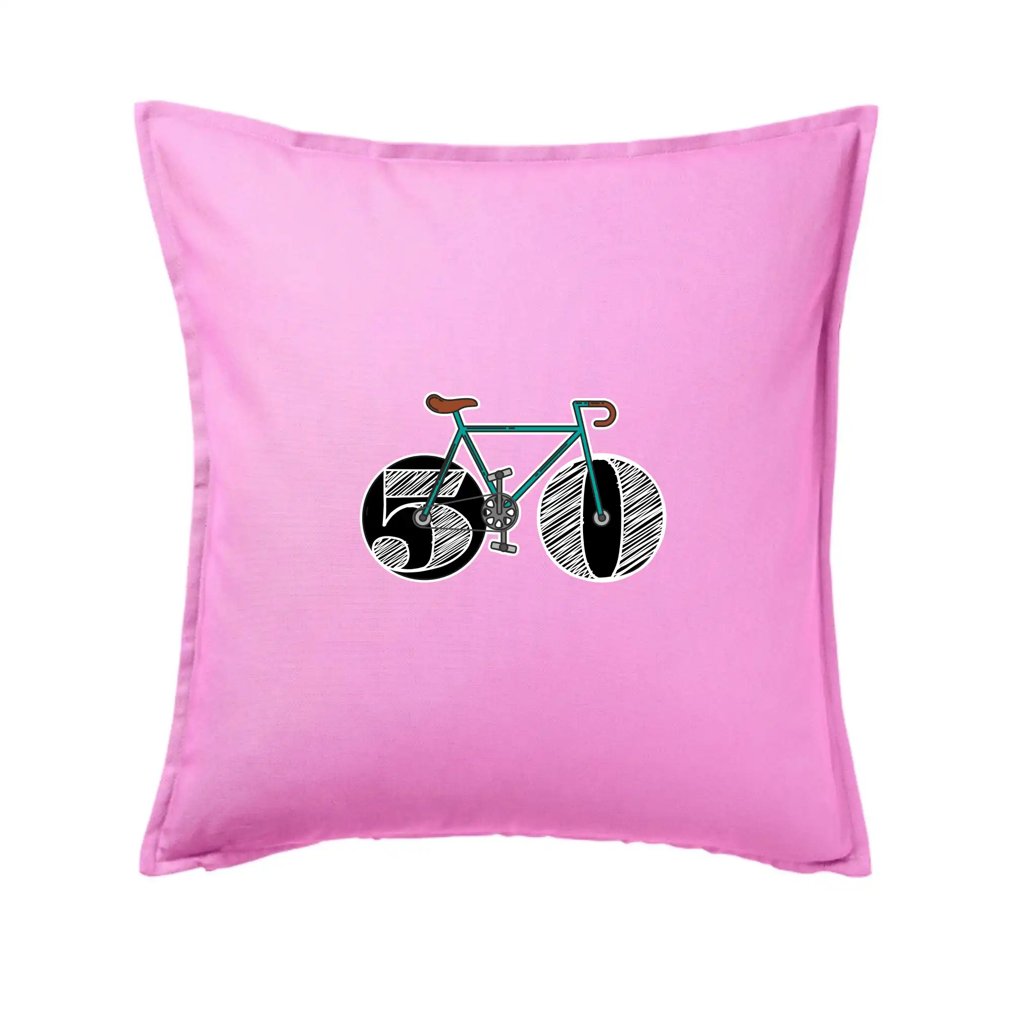 Tričká k narodeninám - Narodeniny 50 rokov na bicykli - Vankúš 50x50