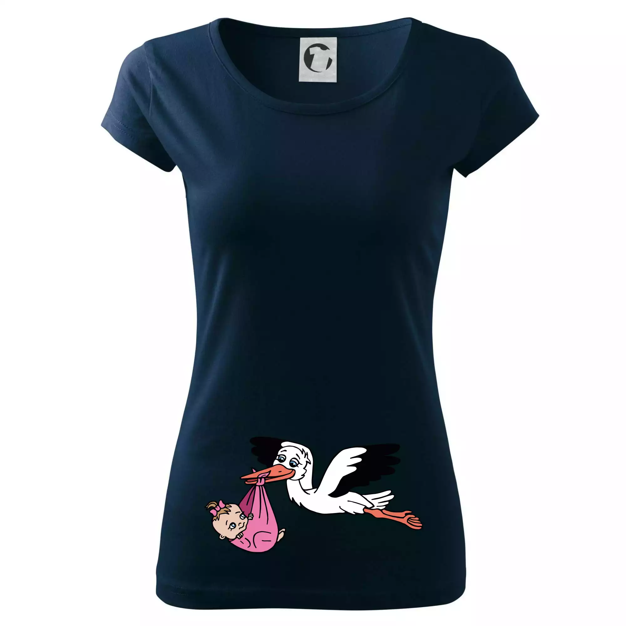 Čáp a miminko - holka (Hana-creative)