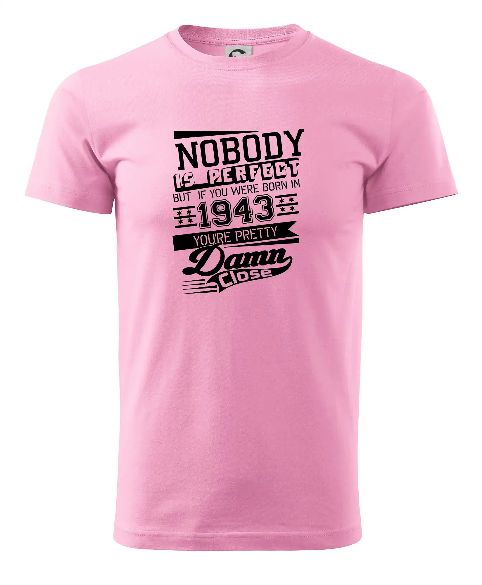Tričká k narodeninám - Nobody is perfect - 1943 - Pánske tričko nižšej gramáže