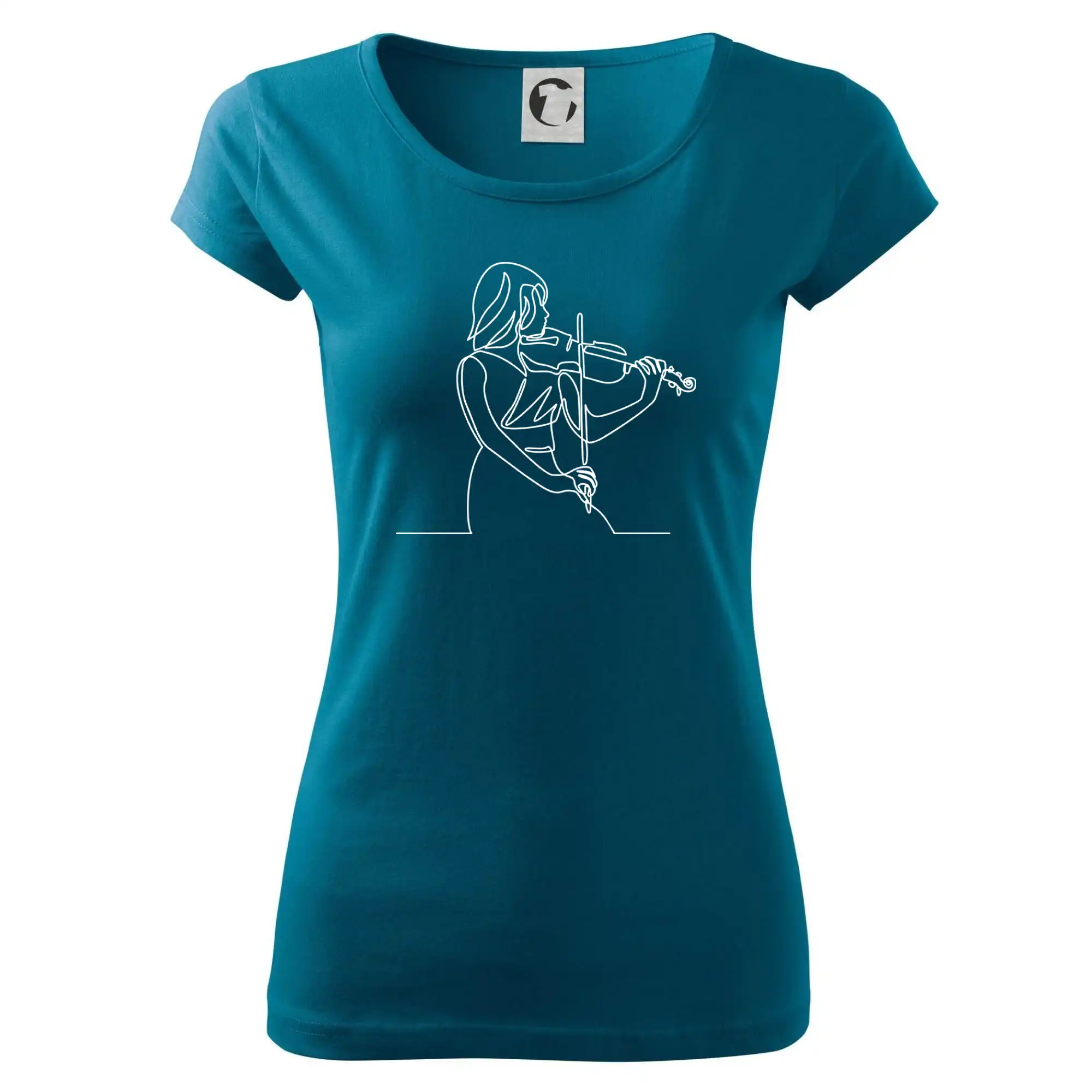 Houslistka jedním tahem