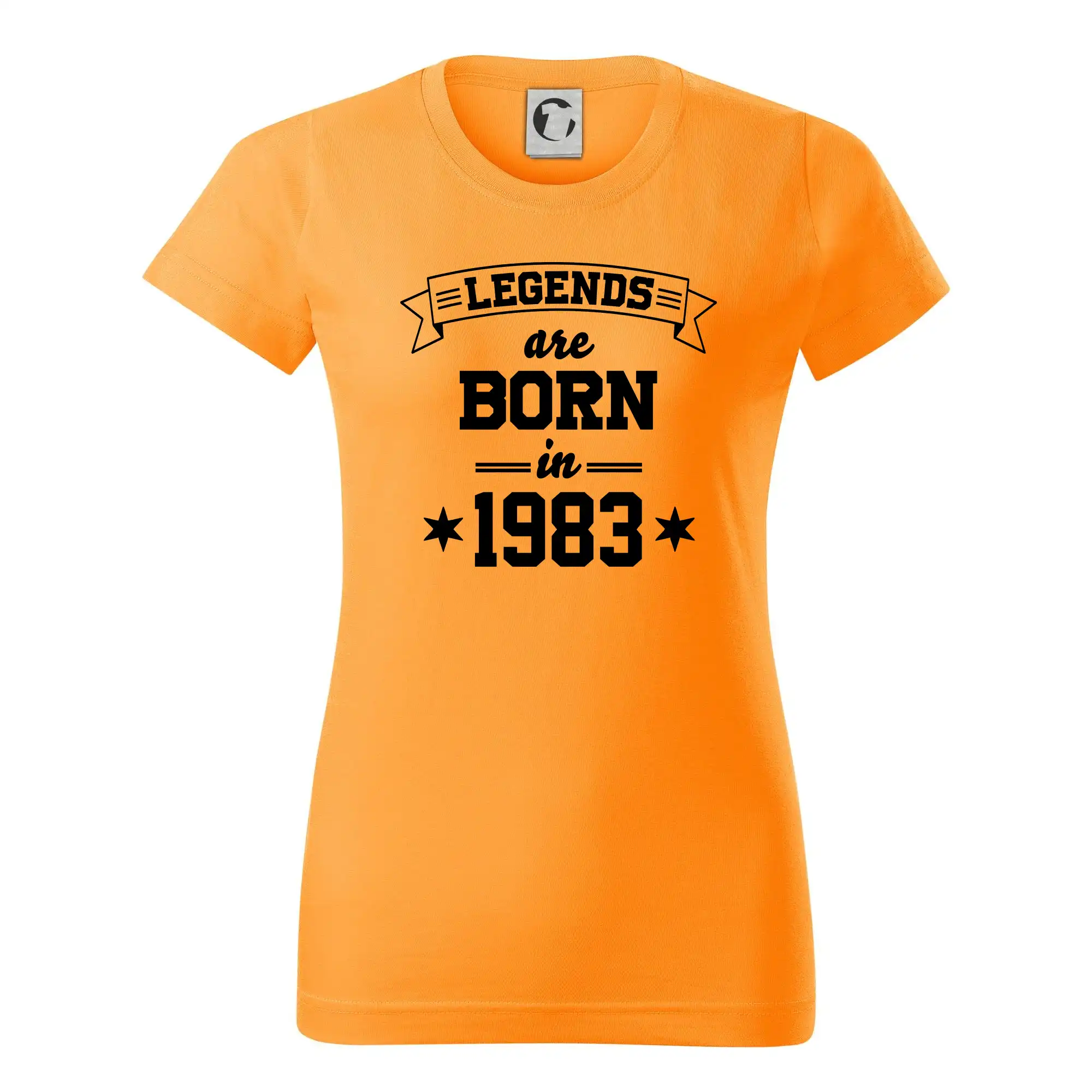 Tričká k narodeninám - Legends are born in 1983 - Dámske tričko basic - ľahko voľnejšie a dlhšie