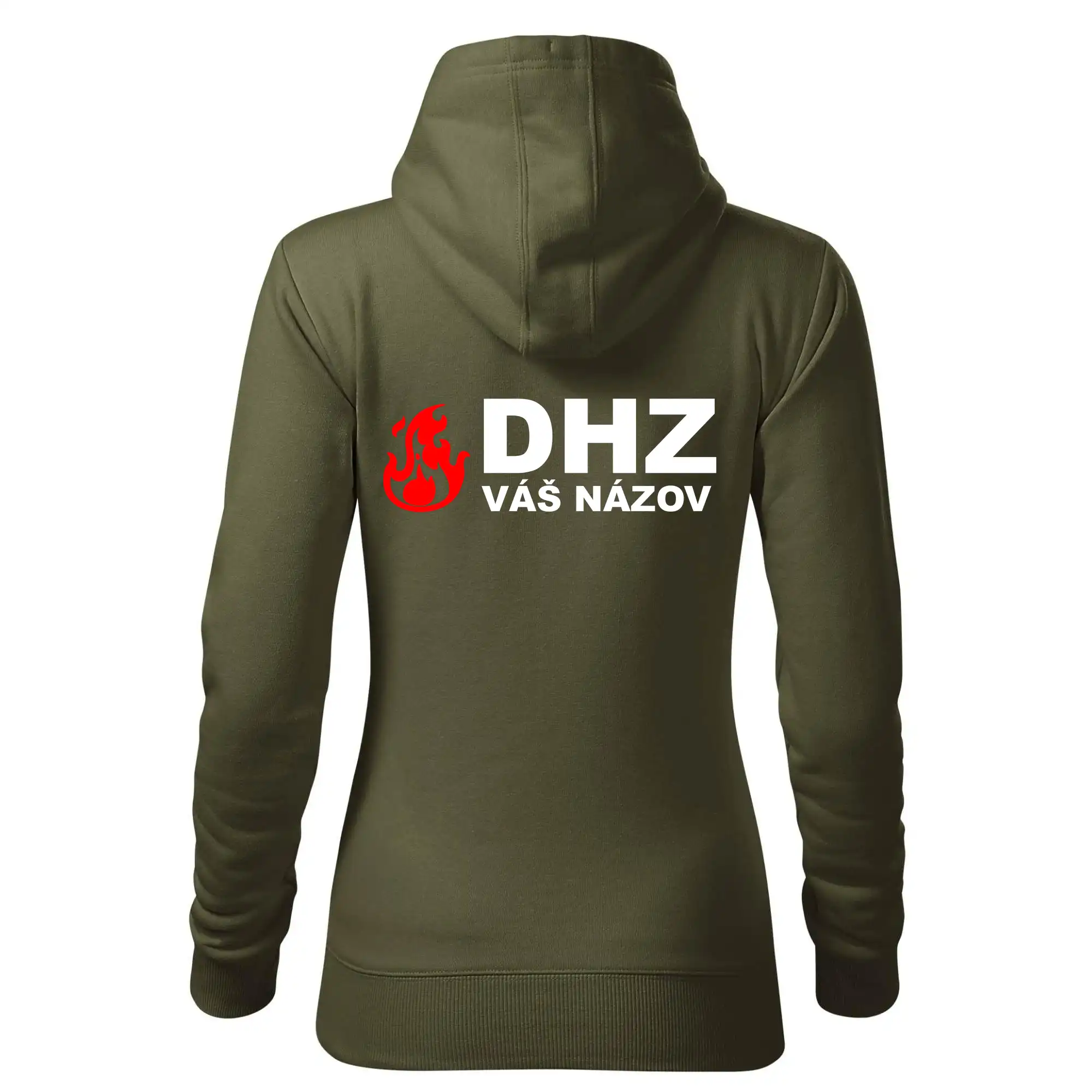 DHZ (oheň, názov sboru - vlastný nápis)
