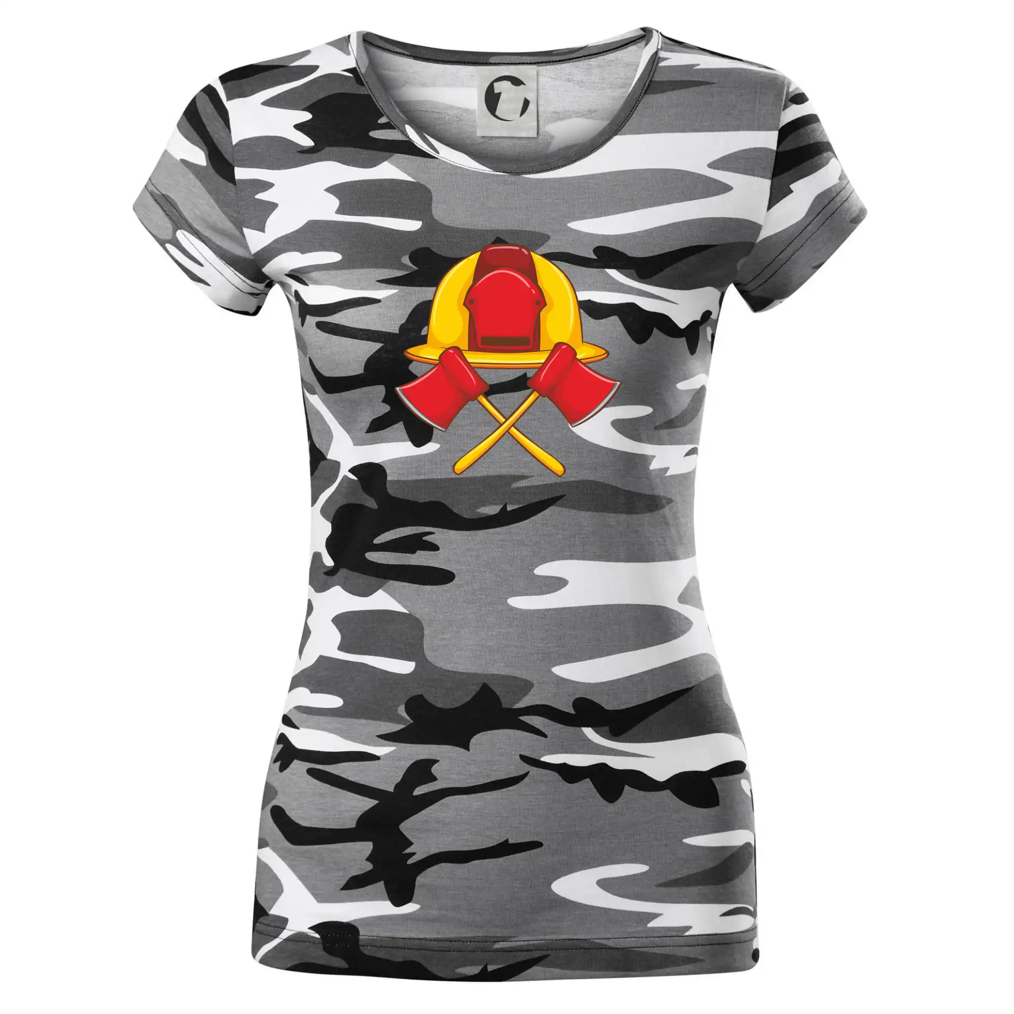 Hasičská helma a sekera