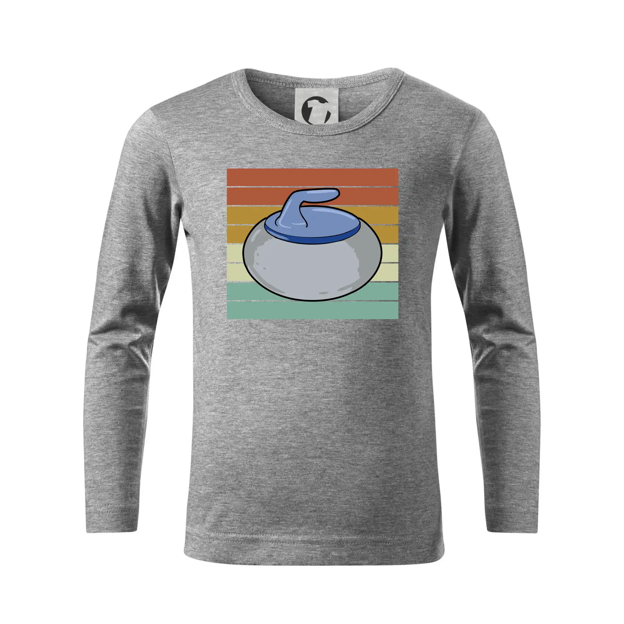 Ostatné športy - Curling vintage - Tričko detské Long Sleeve