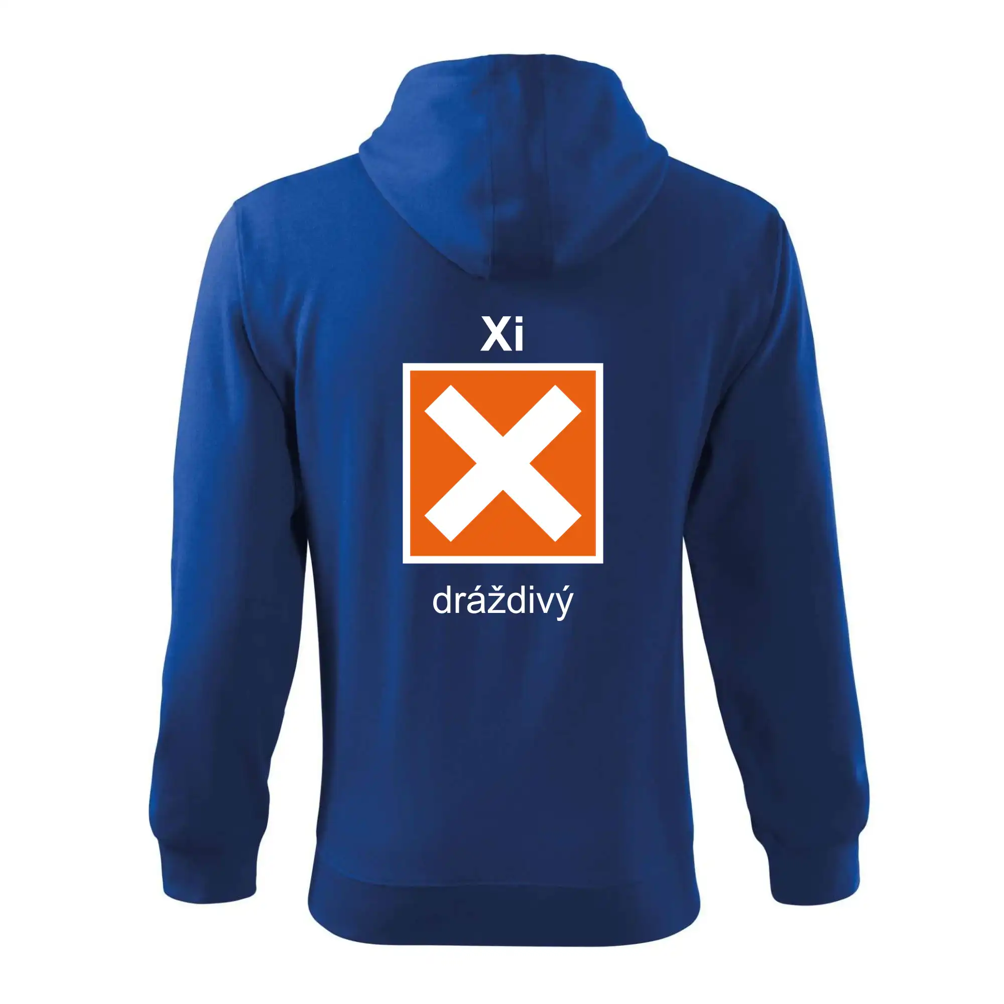 Xi Dráždivý - Výstražná tabulka na tričku