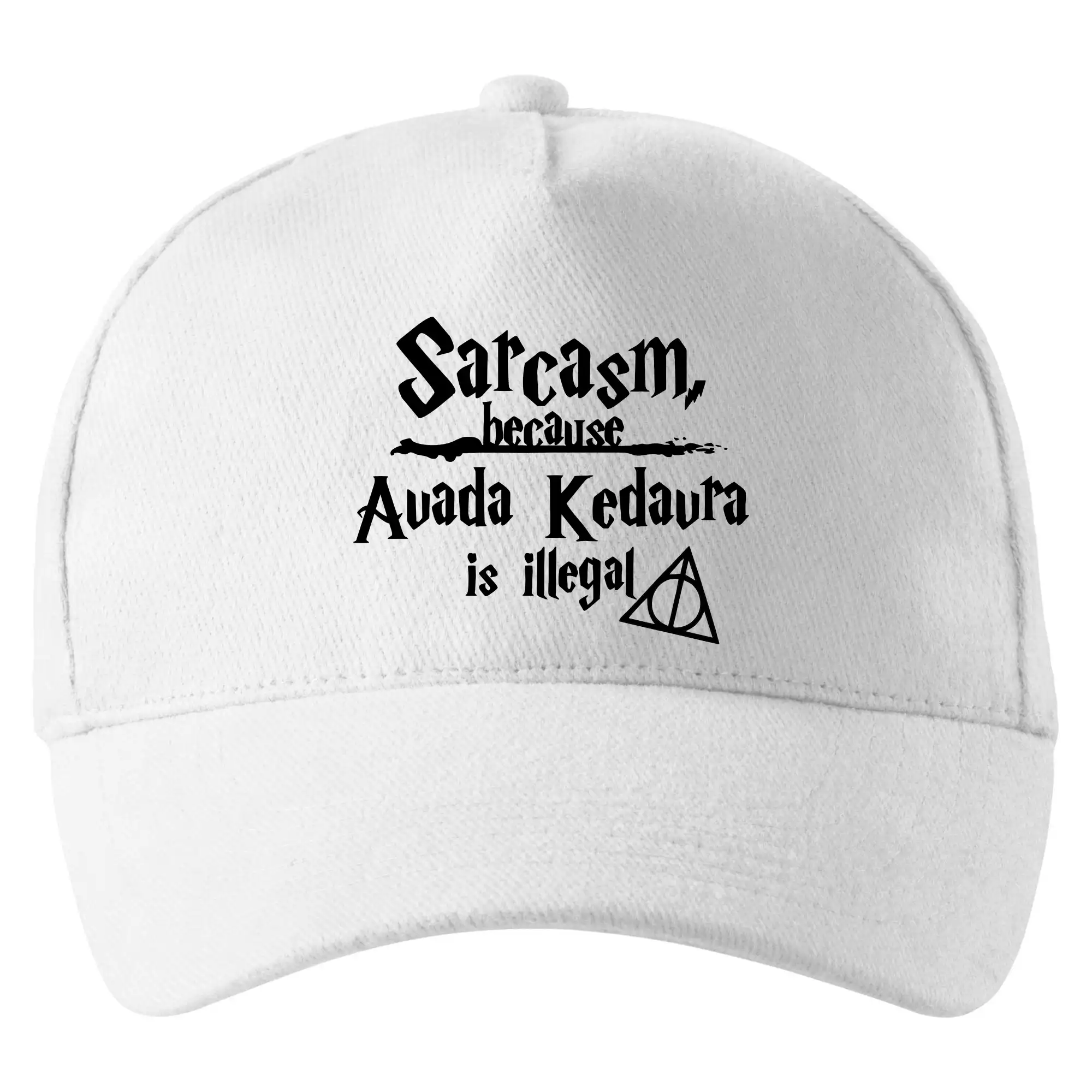 Filmové tričká - Harry - Sarcasm, because Avada Kedavra is illegal - Šiltovka so zahnutým šiltom a mosaznou sponou