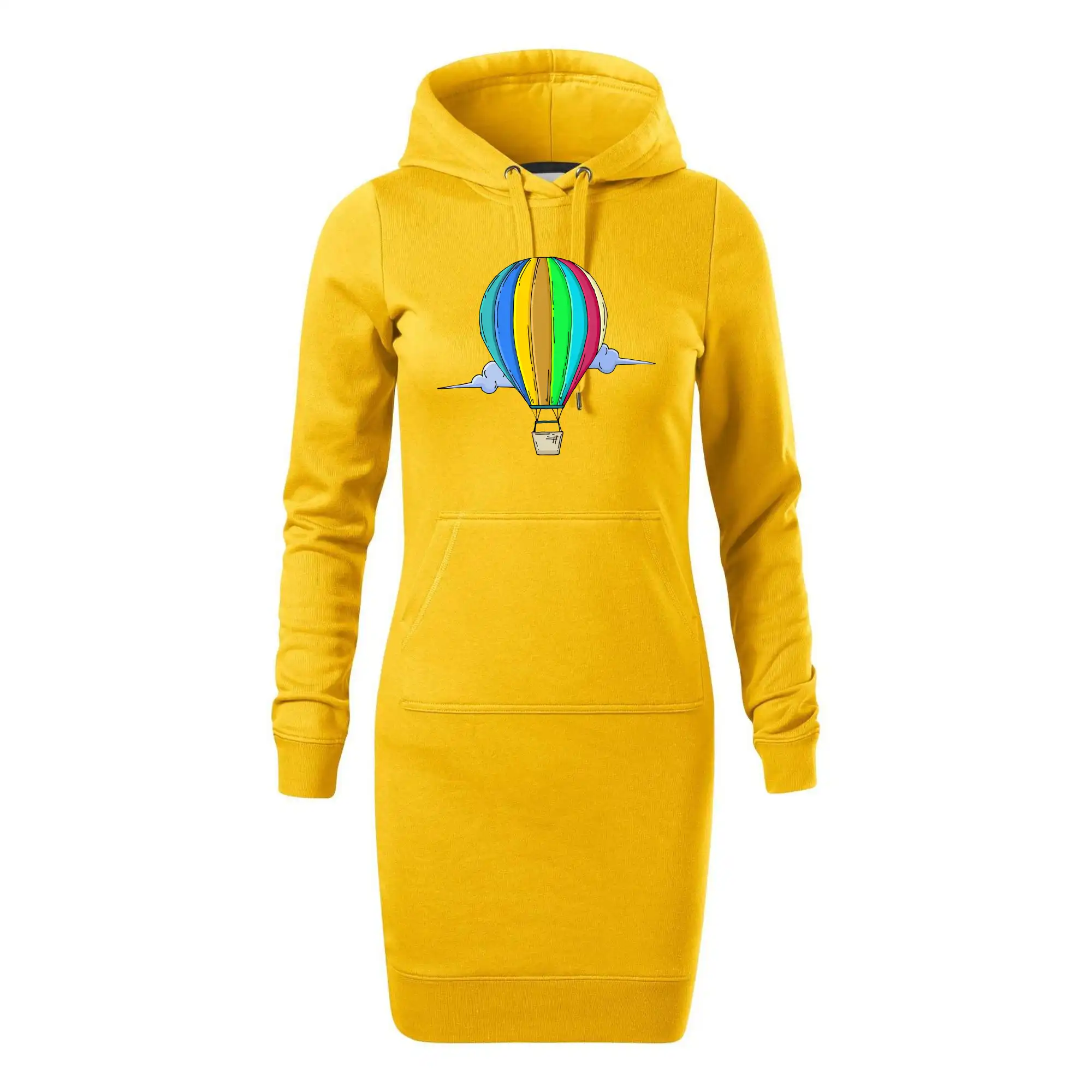 Horkovzdušný balon v oblacích