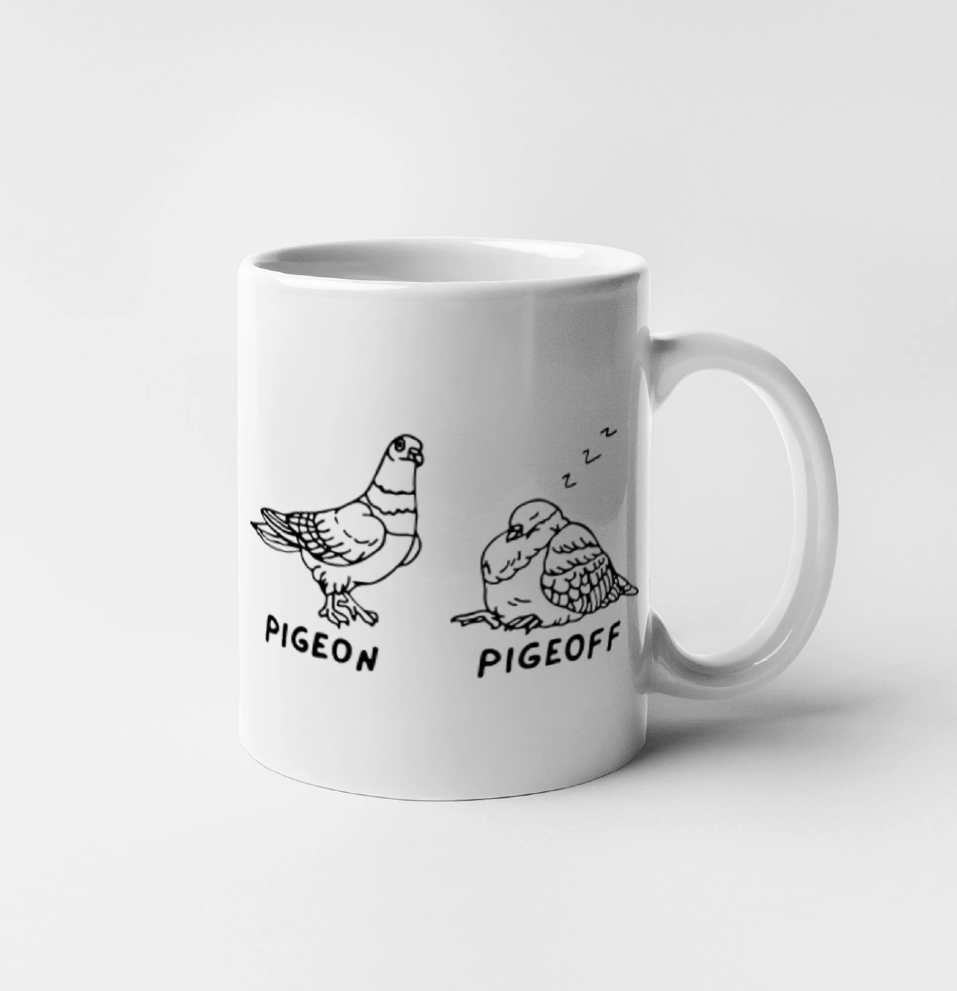 Grafické tričká - Pigeon pigeoff - Hrnček 