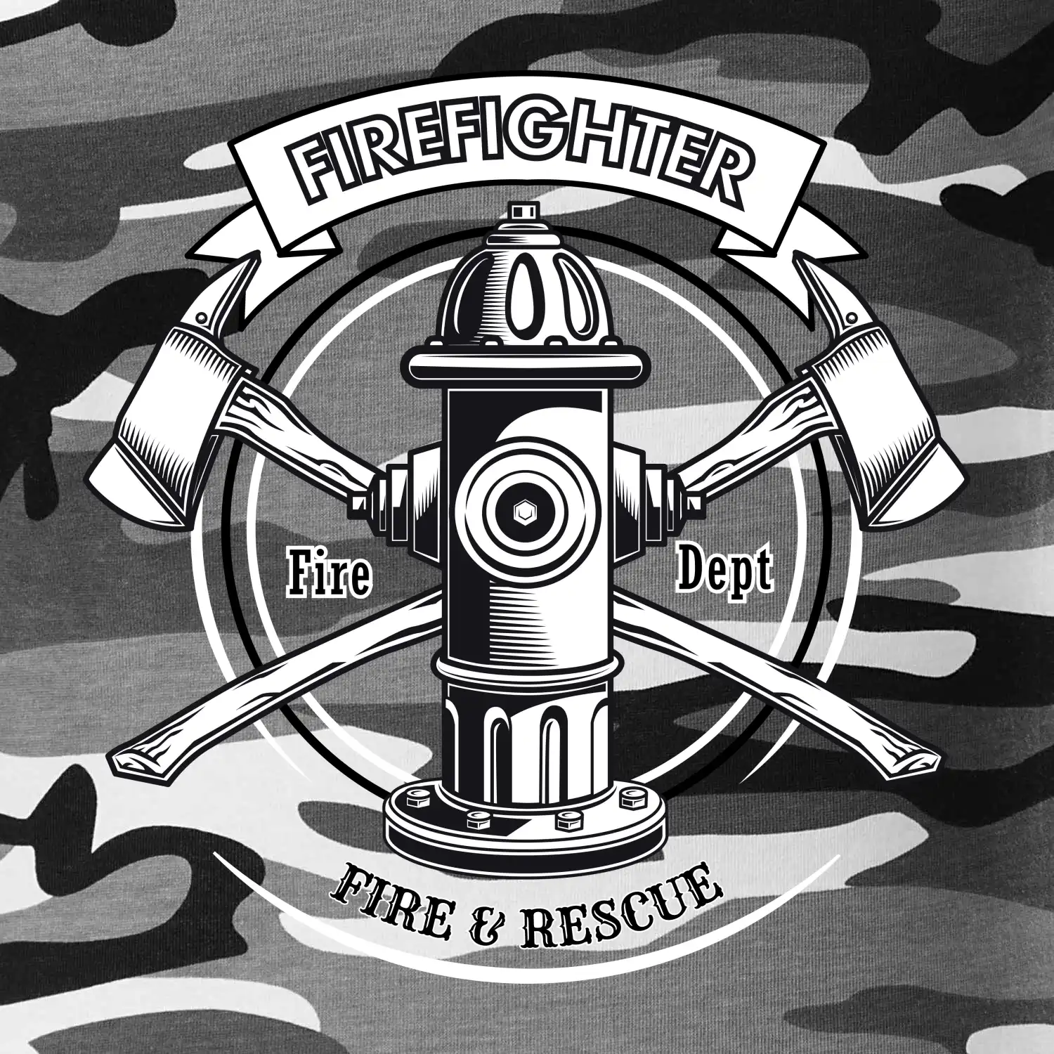 Firefighter logo Fire and rescue