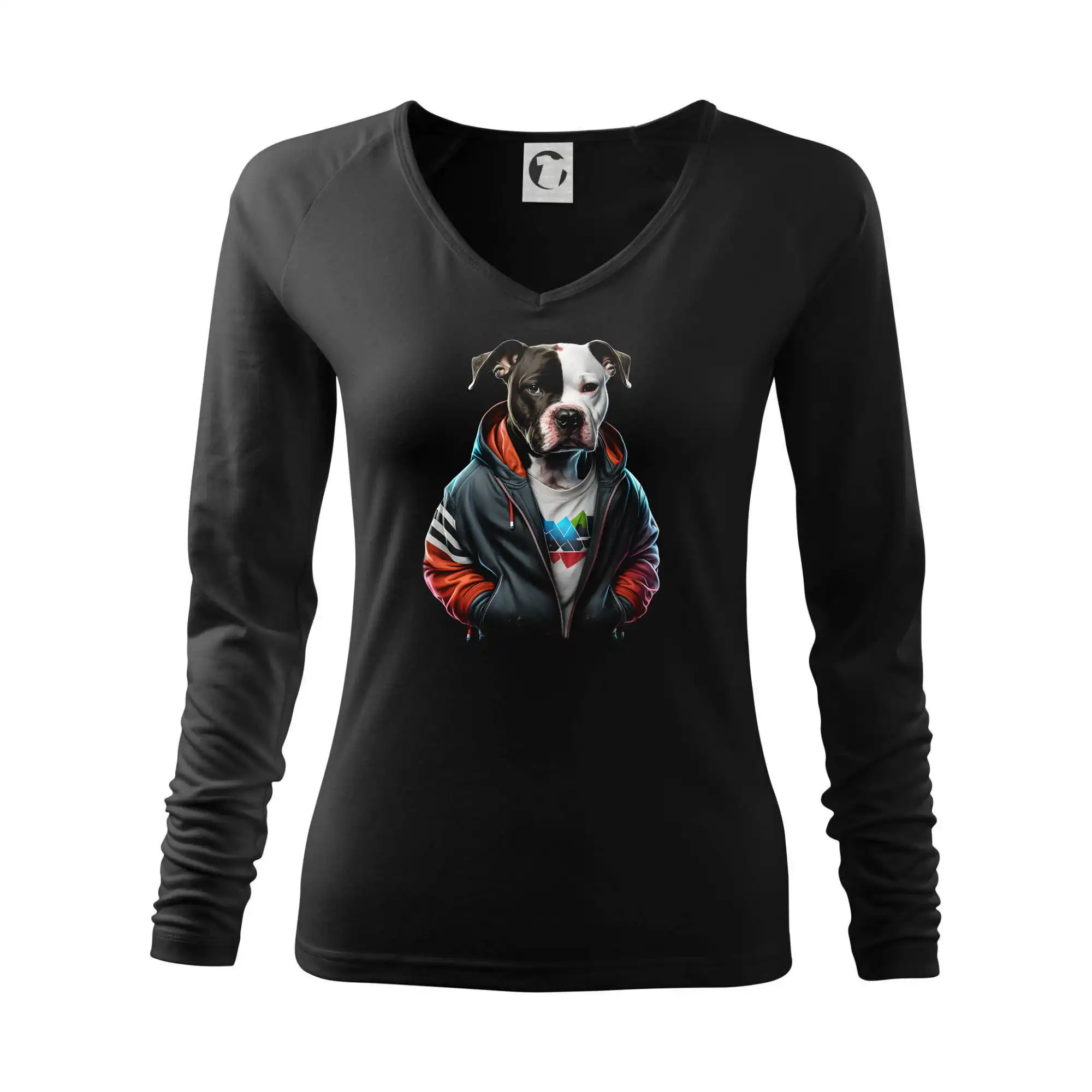 Ostatné psie plemená - Staford v mikině - Tričko dámske Elegance