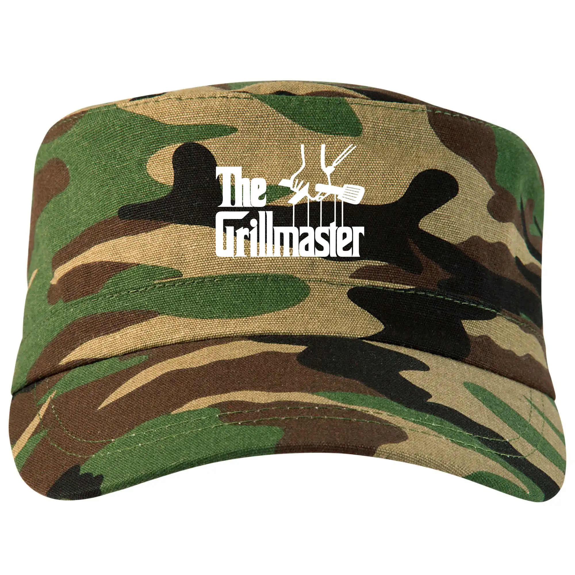 Tričká a zástery na grilovanie - The Grillmaster - Šiltovka CAMO