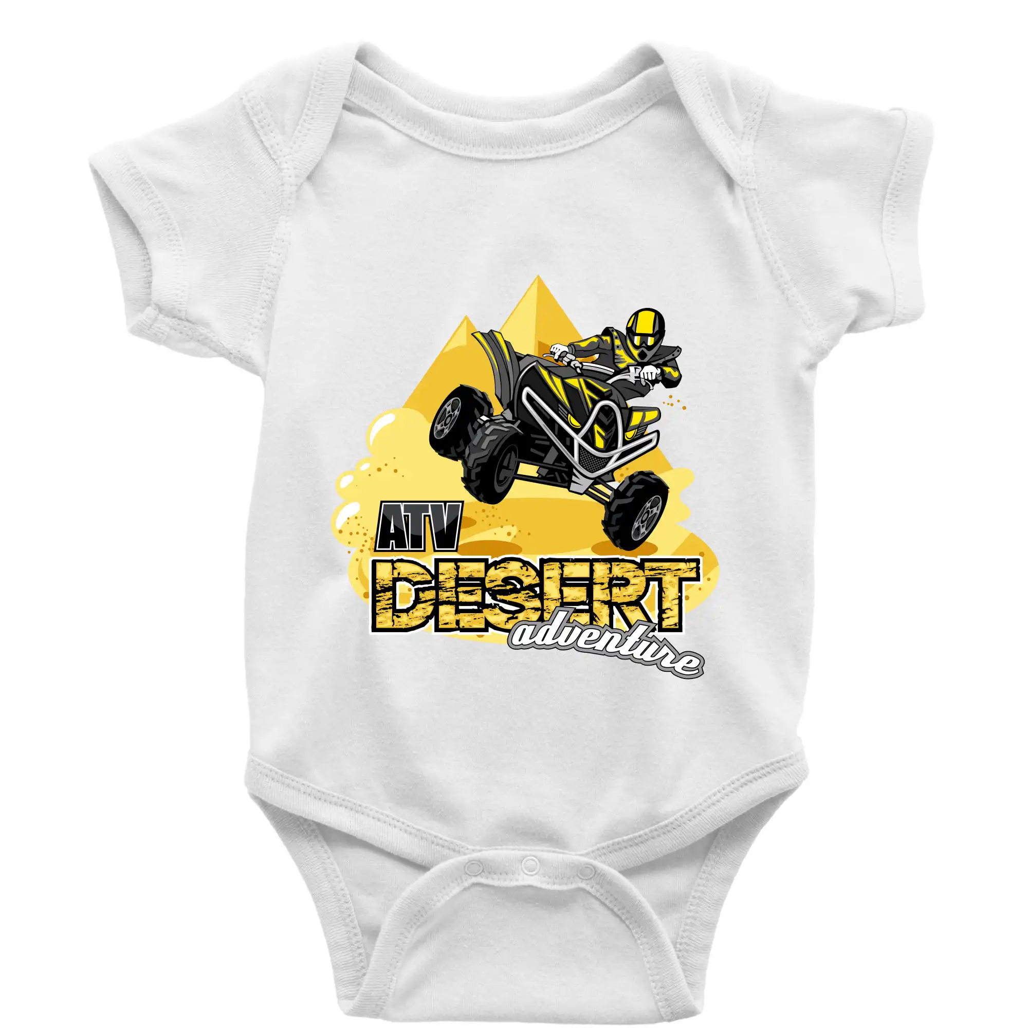 Tričko s štvorkolkou - ATV štvorkolka desert adventure - Body dojčenské s krátkym rukávom