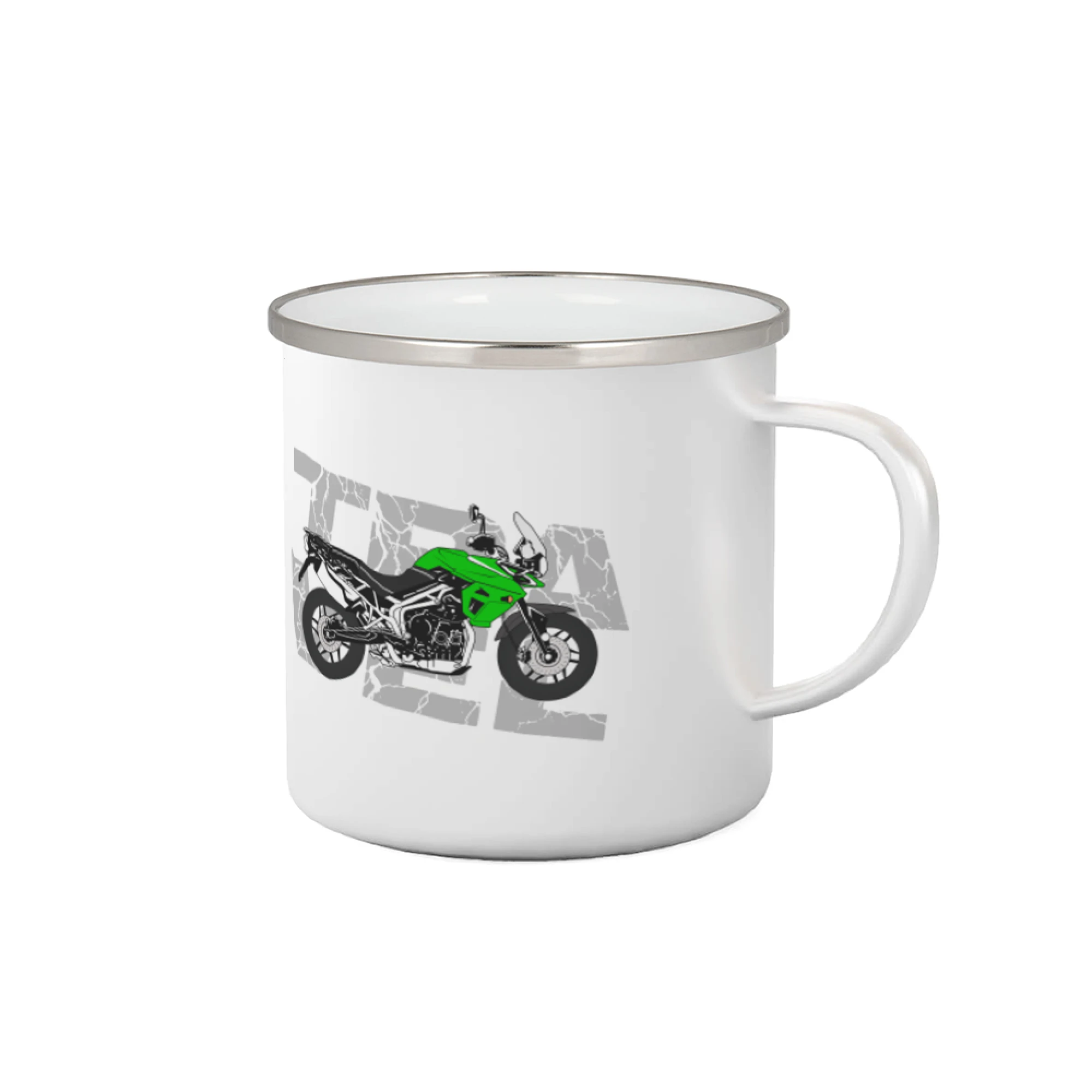 Tričká a mikiny s potlačou motoriek – pre pravých motorkárov - Cestovná enduro zelená - Plecháčik