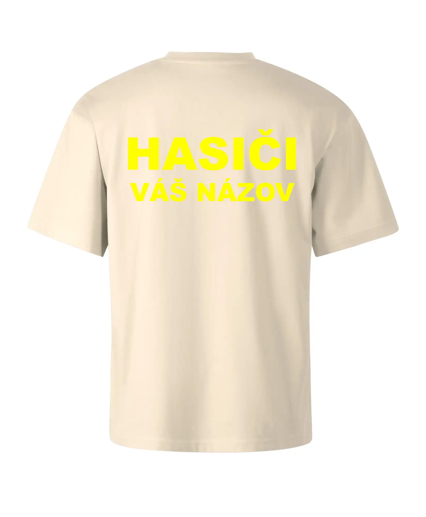 Hasiči - žltý nápis - váš názov zboru